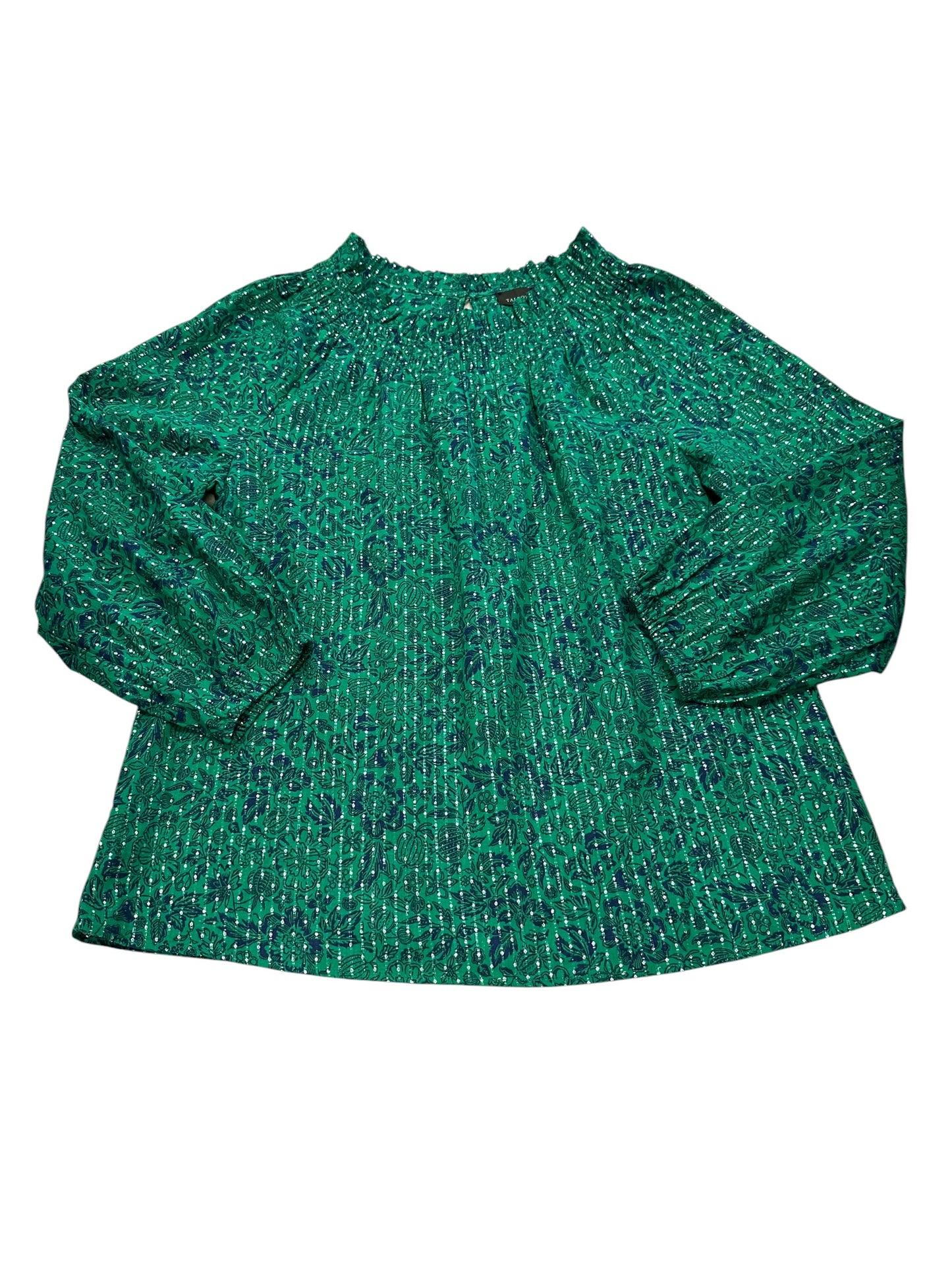 Top Ls By Talbots In Blue & Green, Size:L