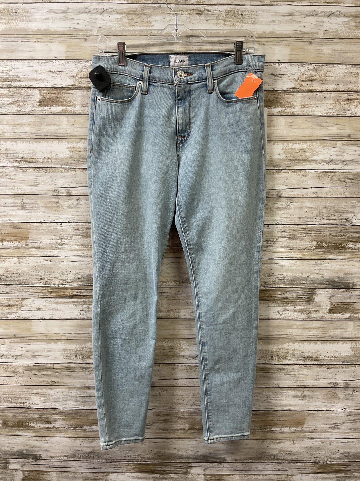 Jeans Skinny By Hudson In Blue Denim, Size:6