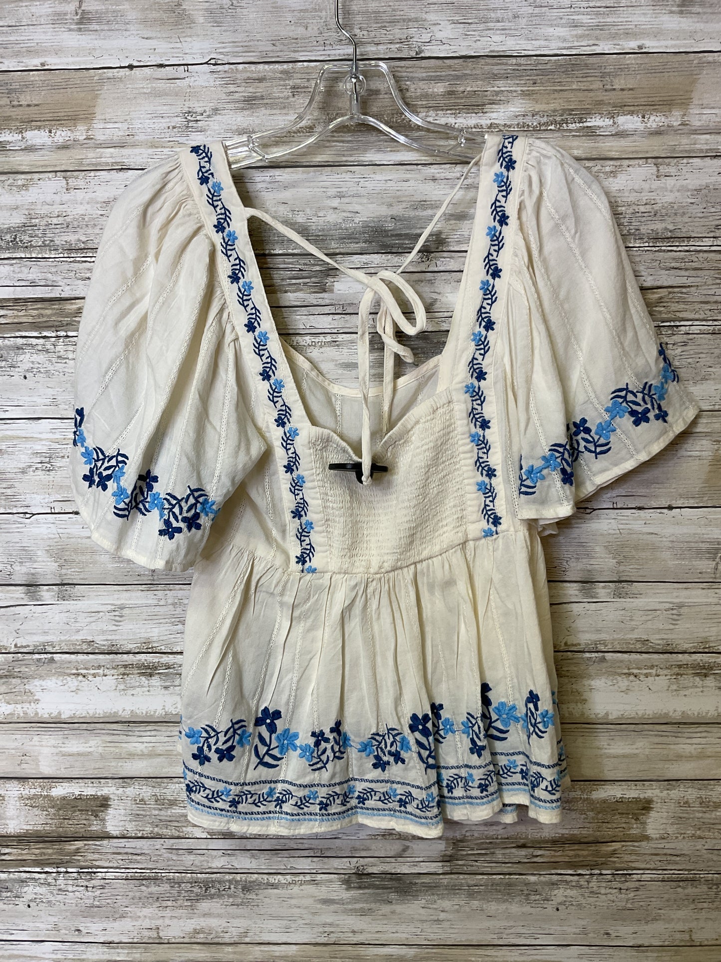 Top Ss By Old Navy In Blue & Cream, Size:L