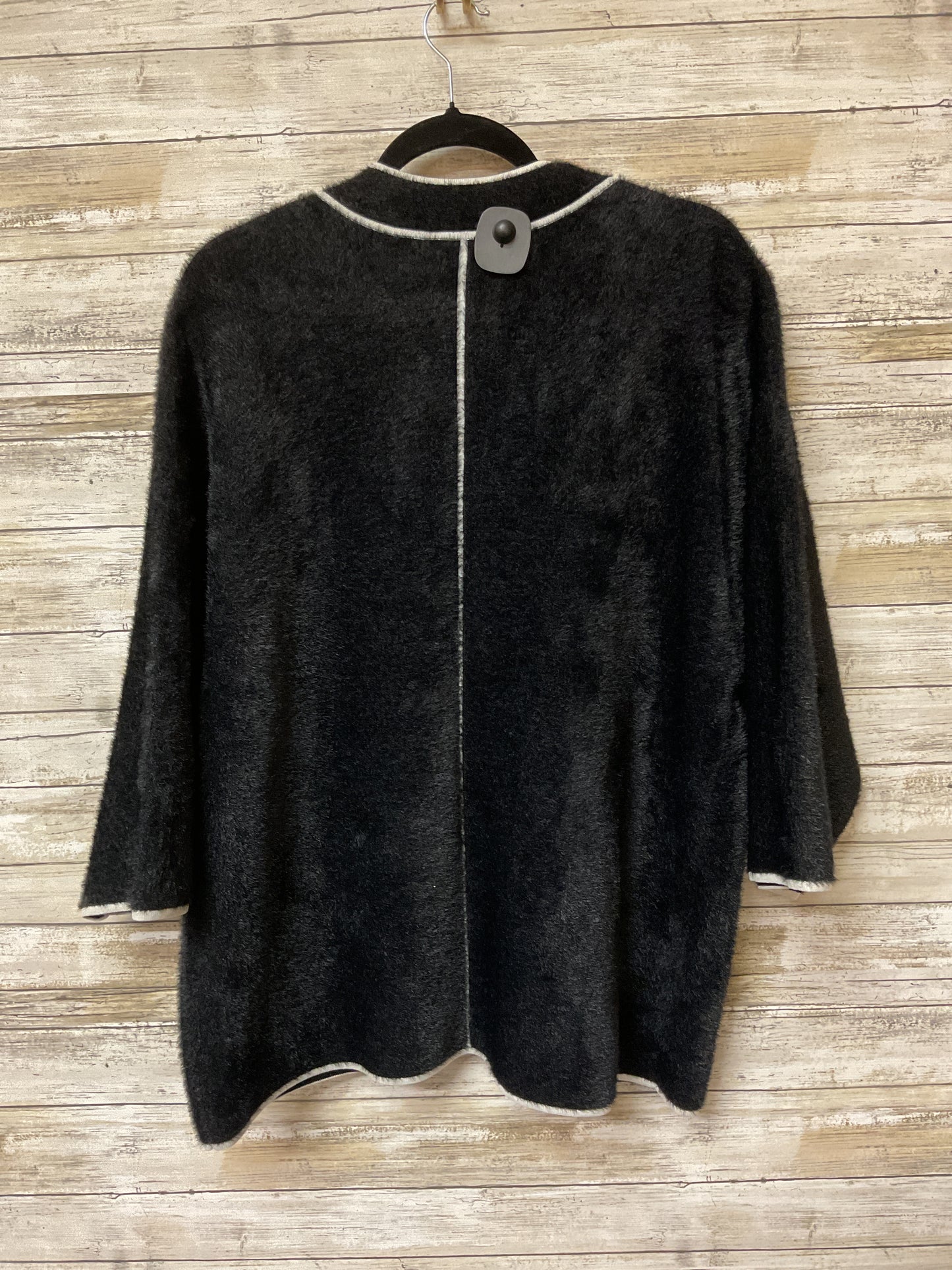 Sweater Cardigan By Cyrus In Black & White, Size:M