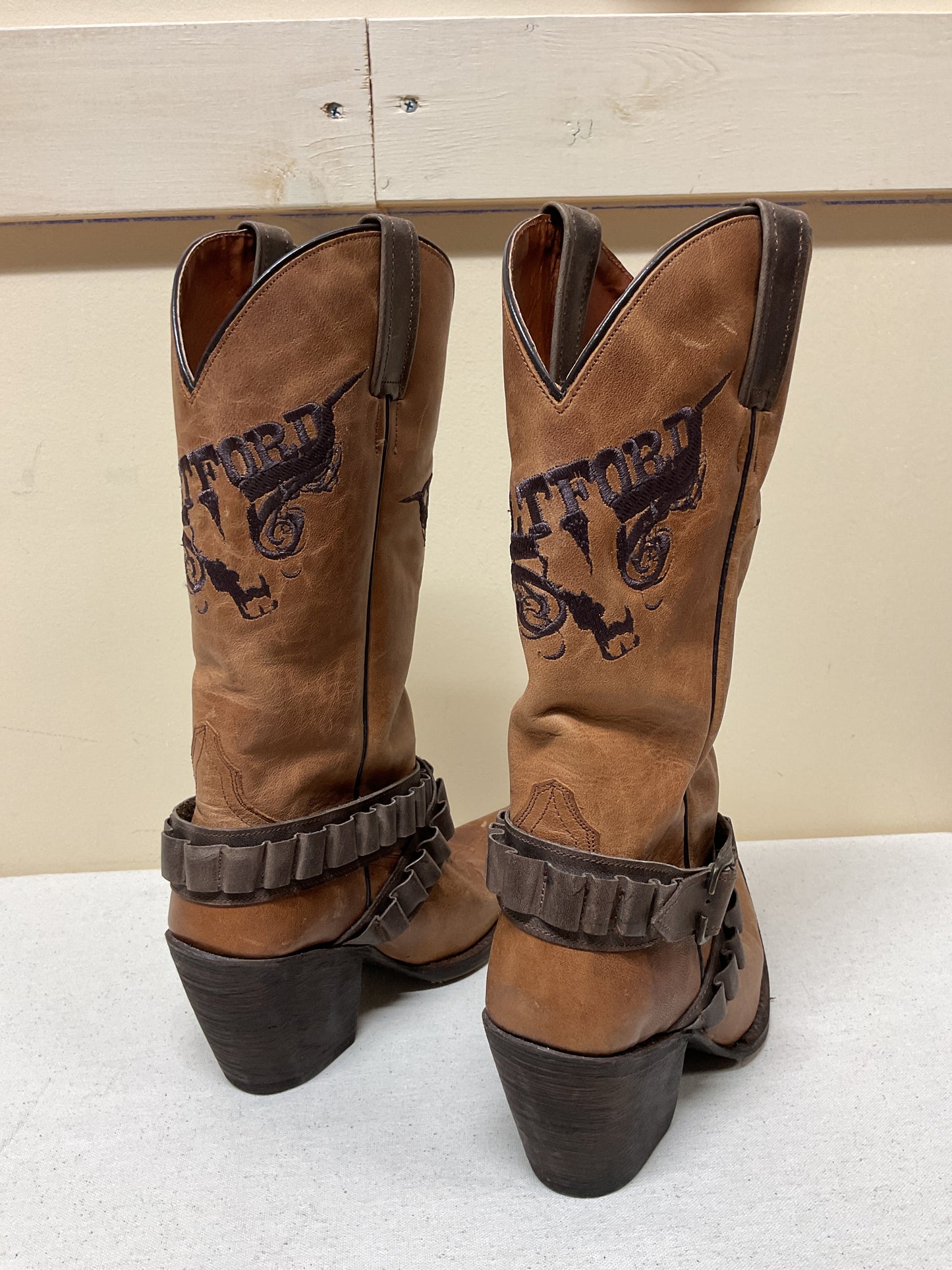 Boots Western By Cmb In Brown, Size:6