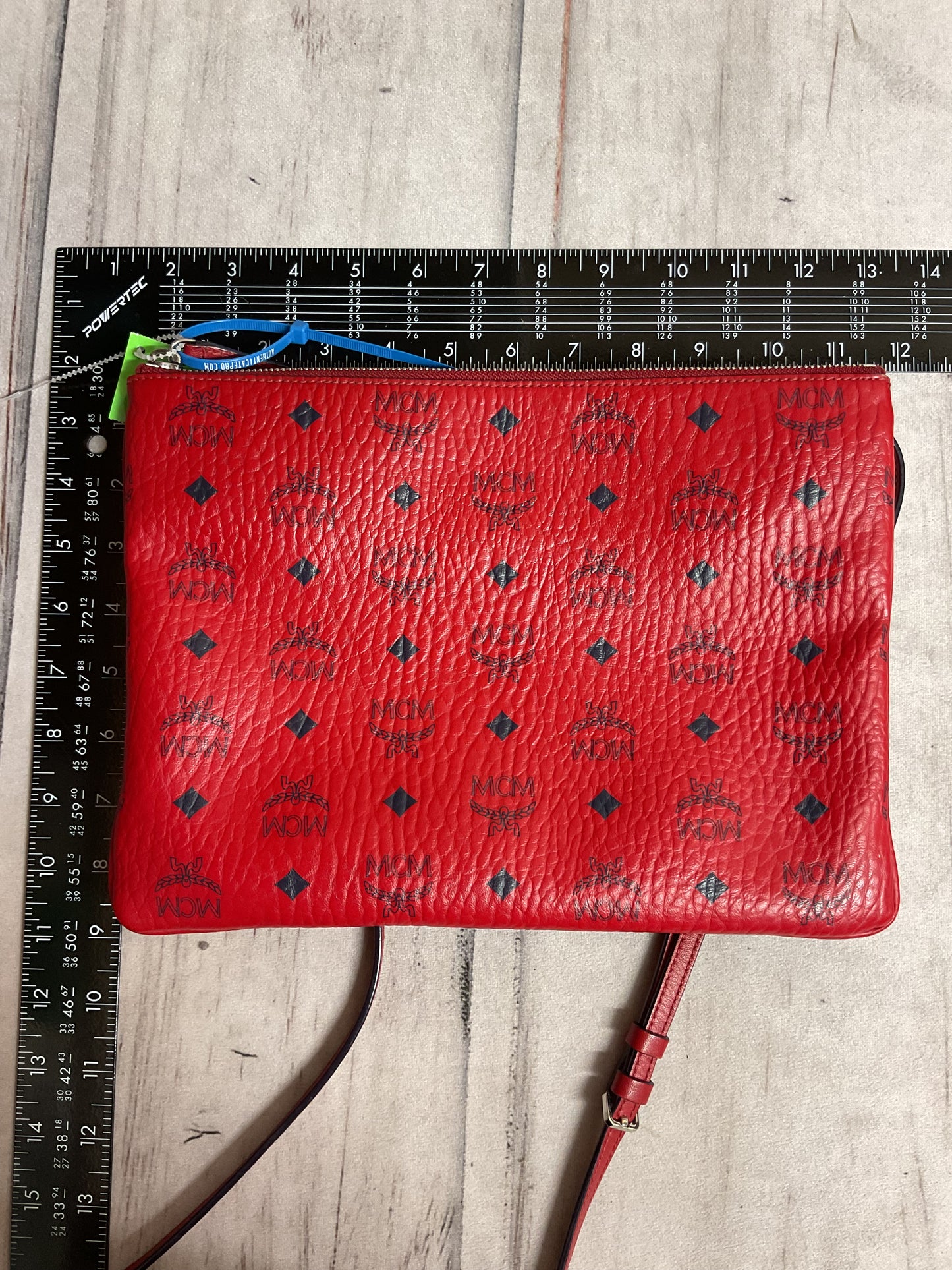 Crossbody Luxury Designer By Mcm In Red, Size:Medium