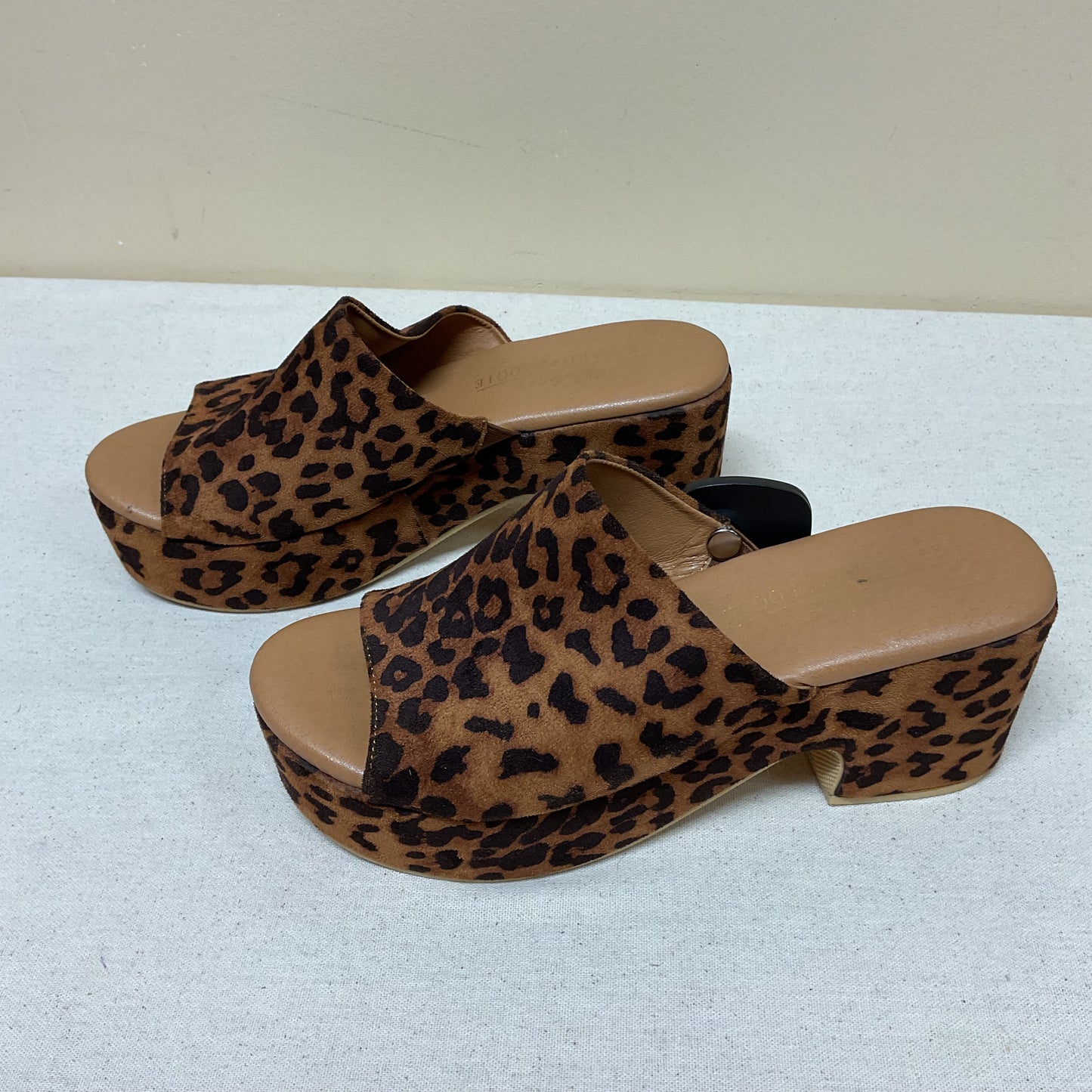 Sandals Heels Platform By Matisse In Leopard Print, Size:9