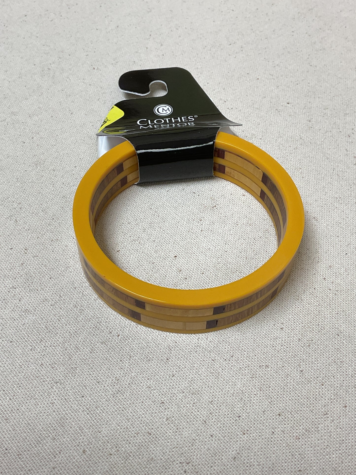 Bracelet Bangle By Clothes Mentor In Brown & Yellow