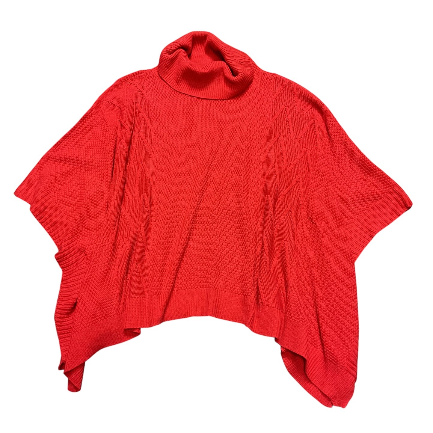 Poncho By Wonderly In Red, Size:2X