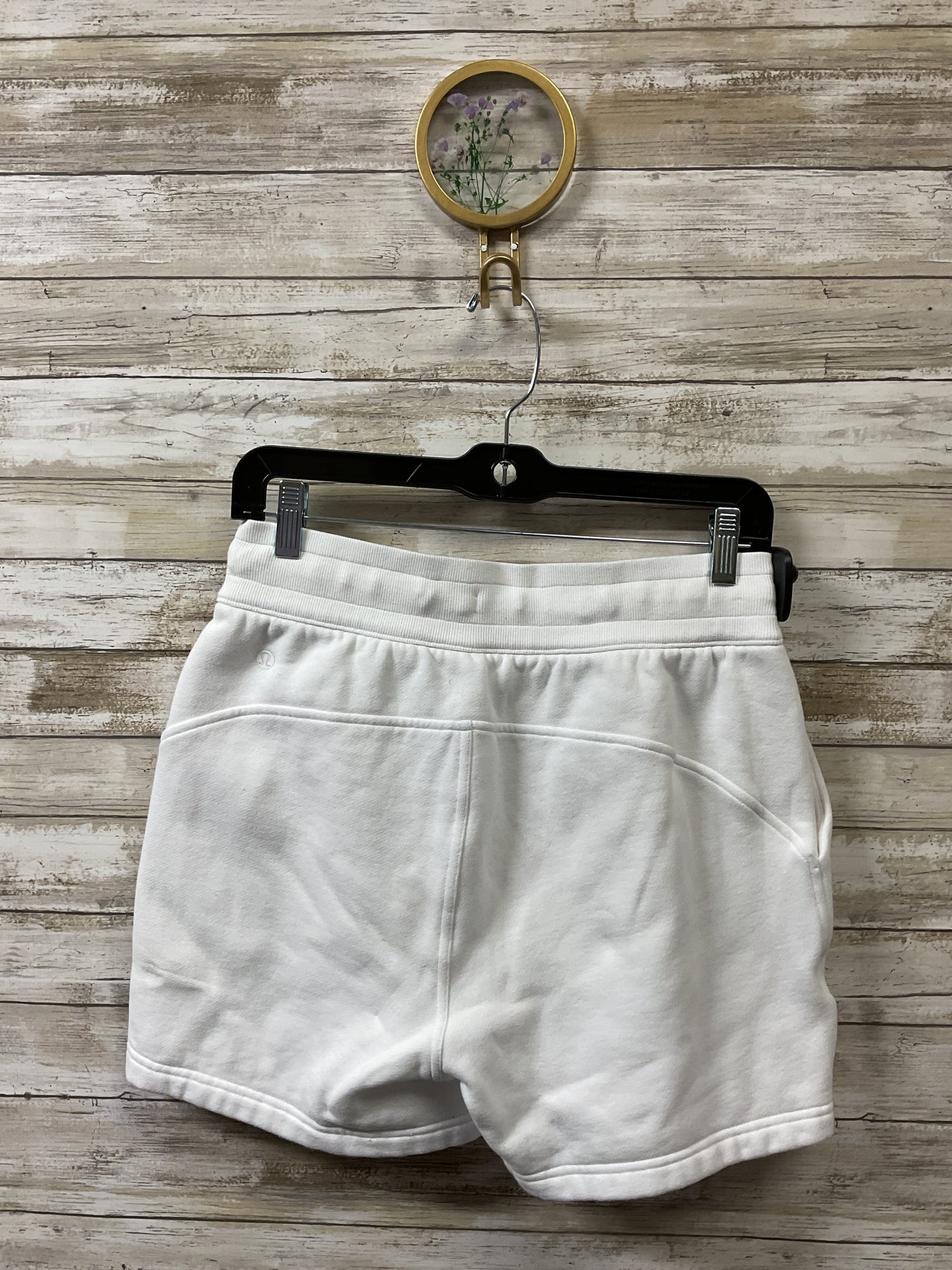Athletic Shorts By Lululemon In White, Size:6