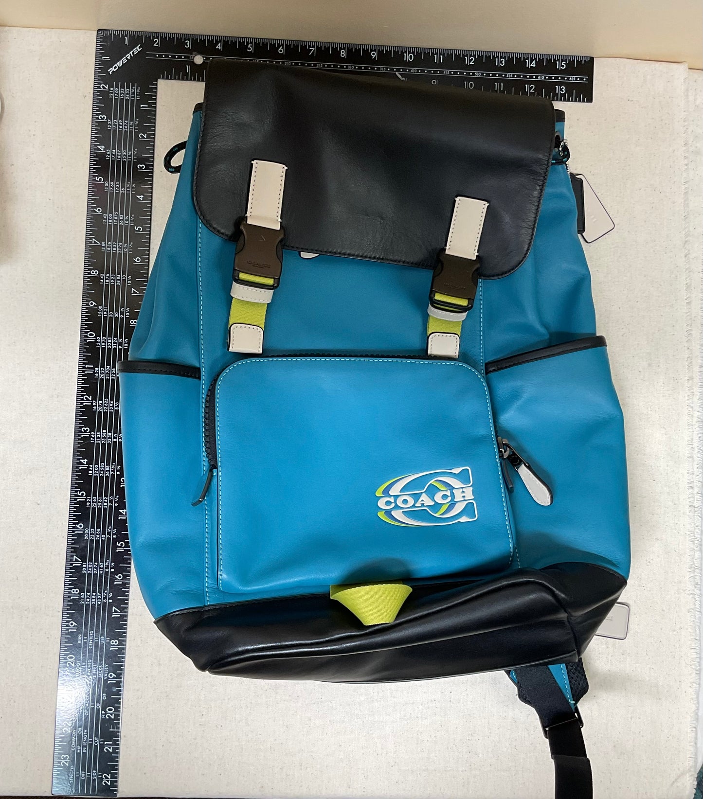 Backpack Designer By Coach In Black & Blue, Size:Large