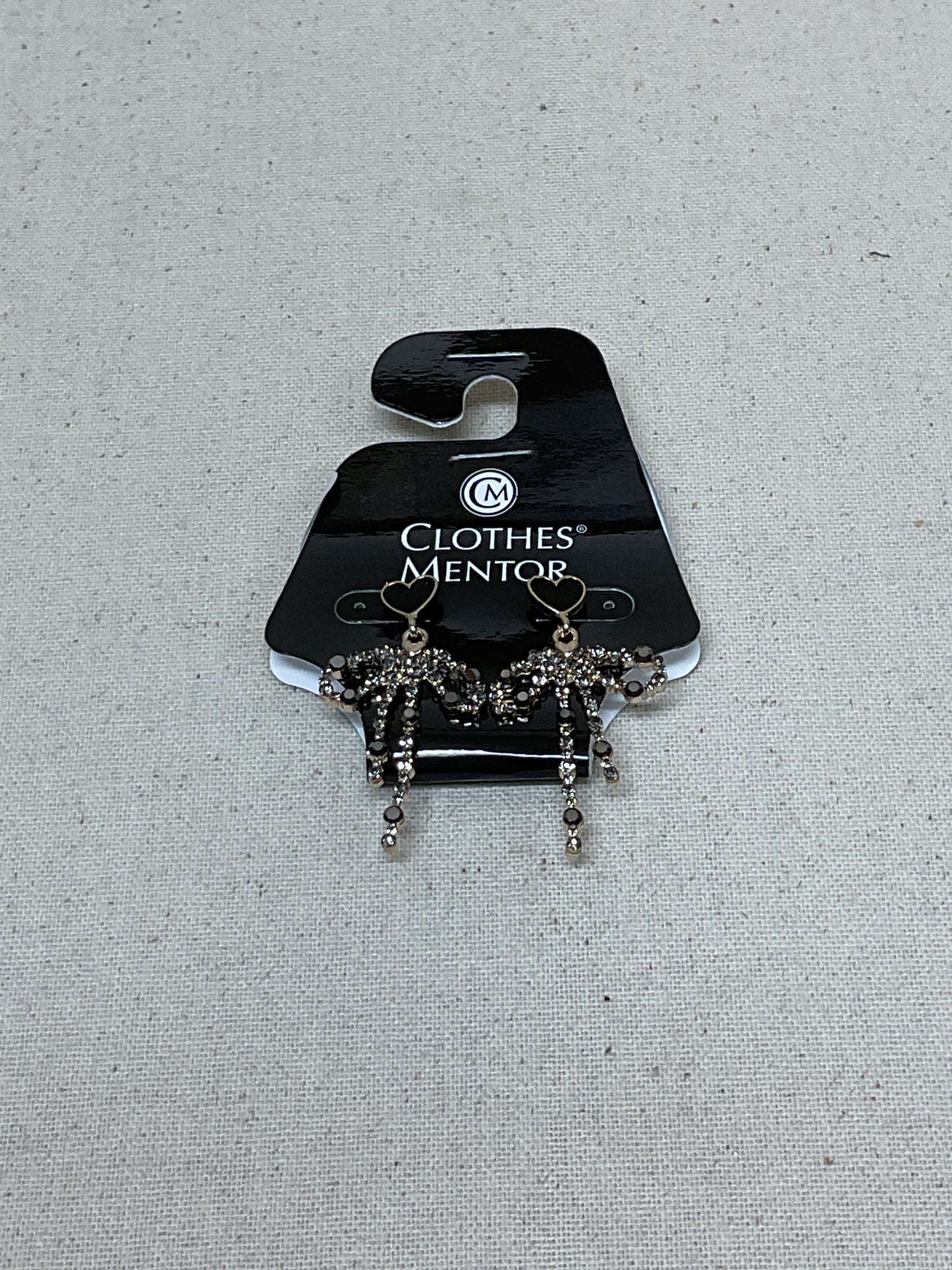 Earrings Dangle/Drop By Clothes Mentor In Black & Silver