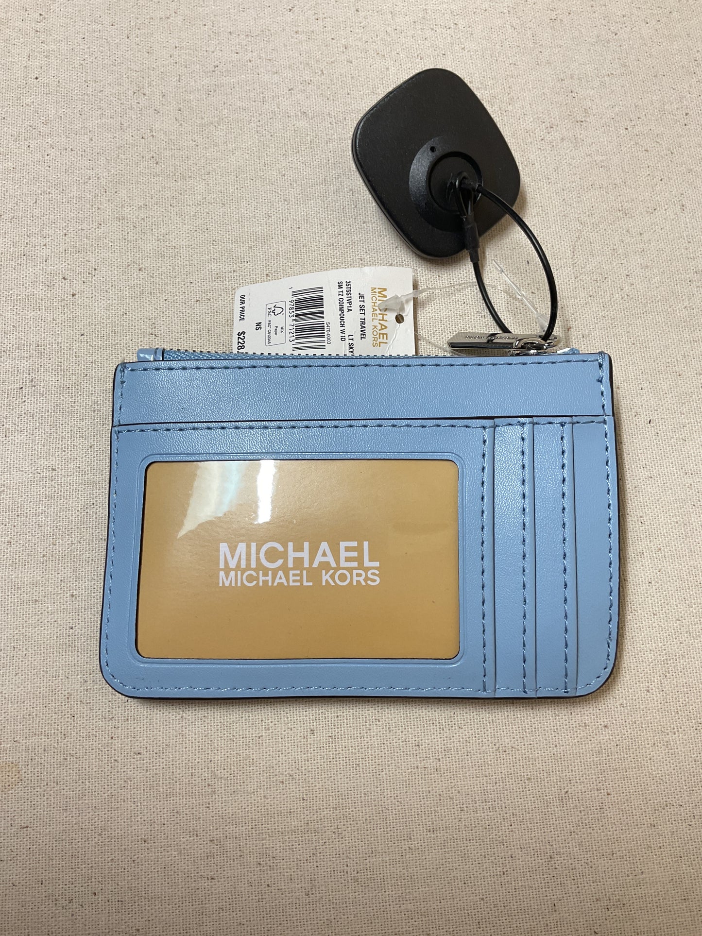 Wallet Designer By Michael Kors In Blue, Size:Small