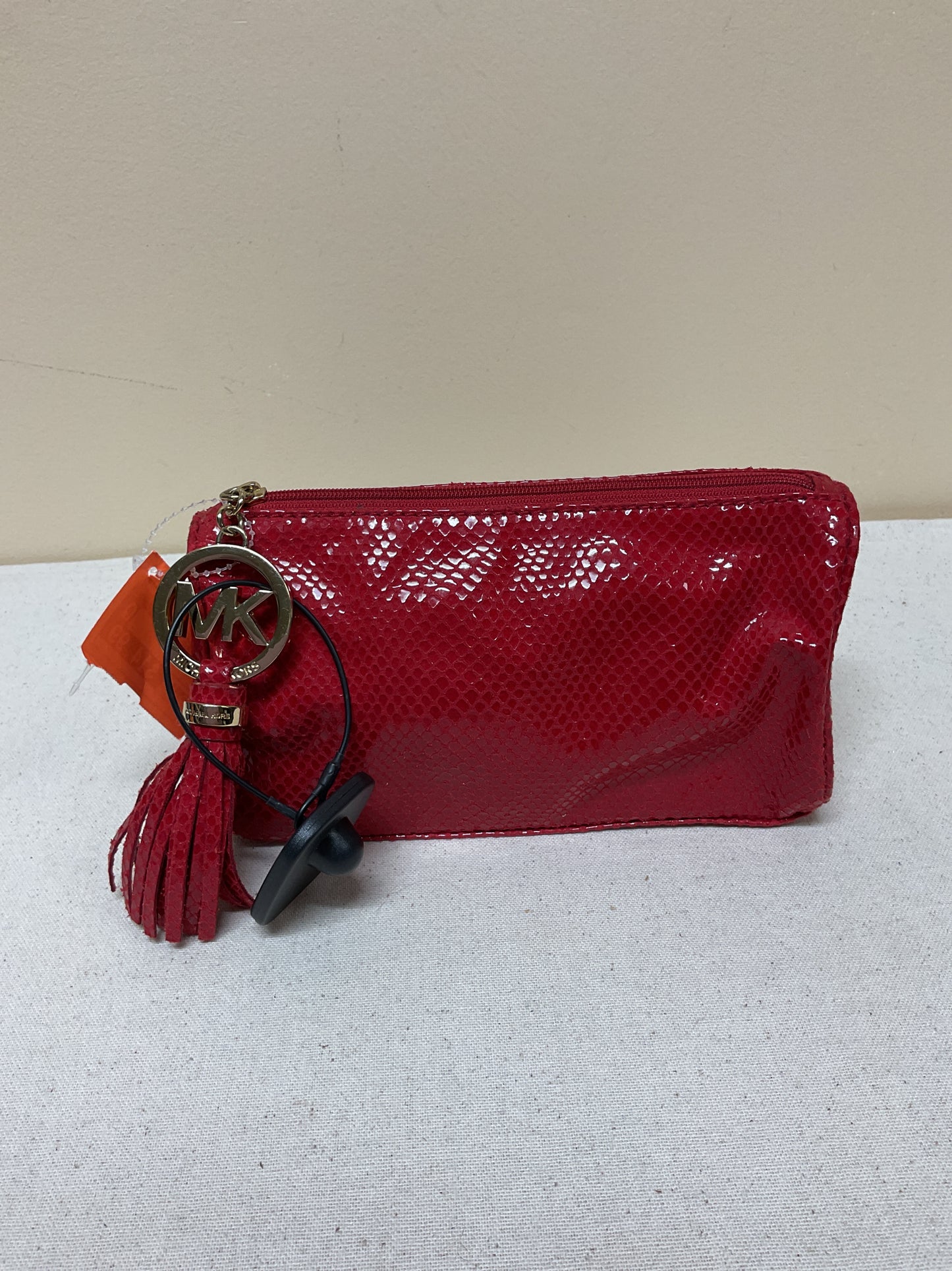 Makeup Bag By Michael By Michael Kors In Red, Size:Small