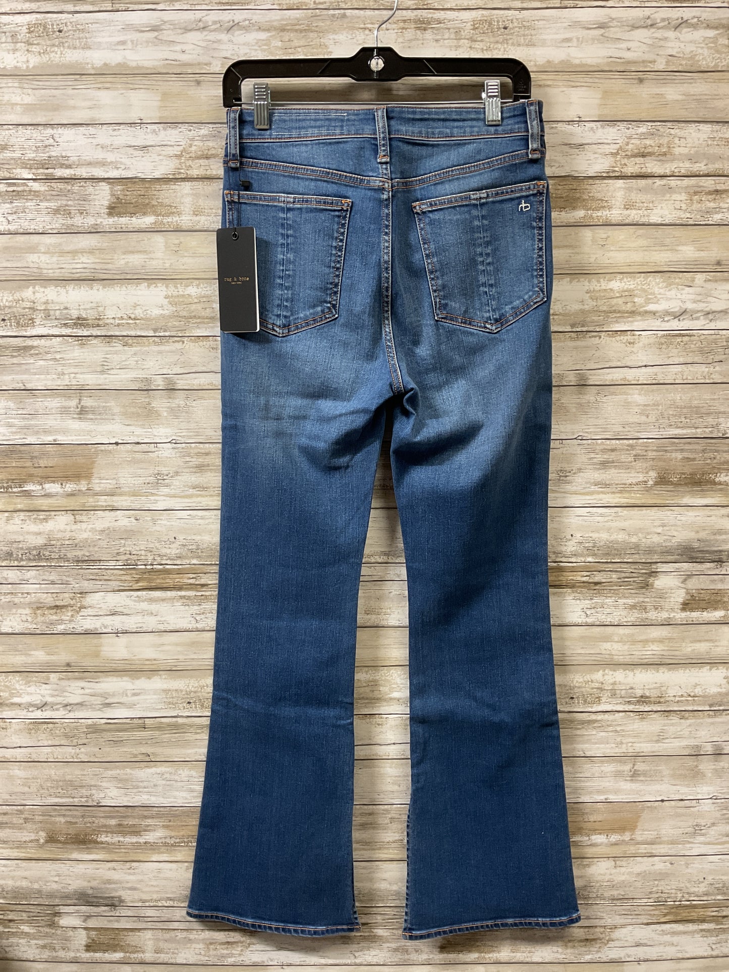Jeans Flared By Rag And Bone In Blue Denim, Size:4