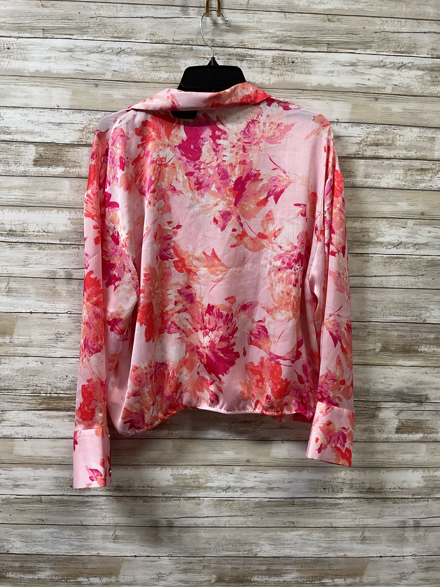 Top Ls By Clothes Mentor In Orange & Pink, Size:L