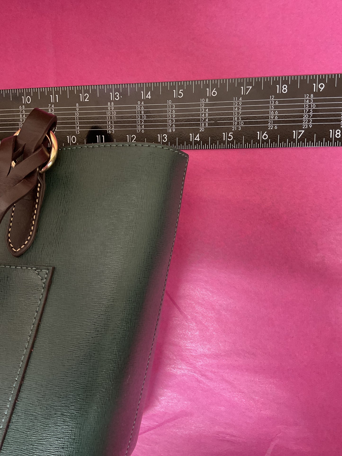 Handbag Designer By Dooney And Bourke In Green, Size:Medium