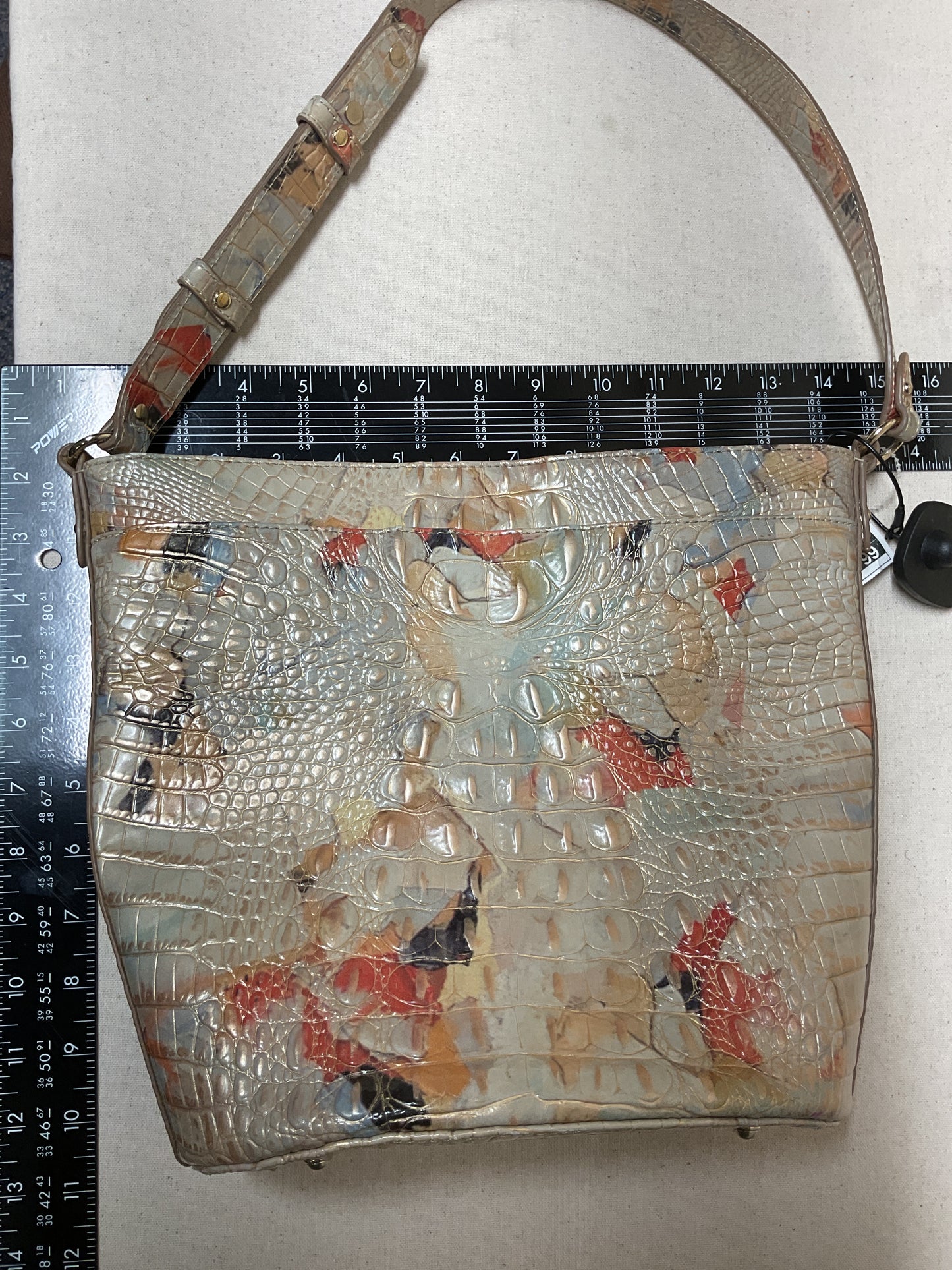 Handbag Designer By Brahmin In Tan, Size:Medium