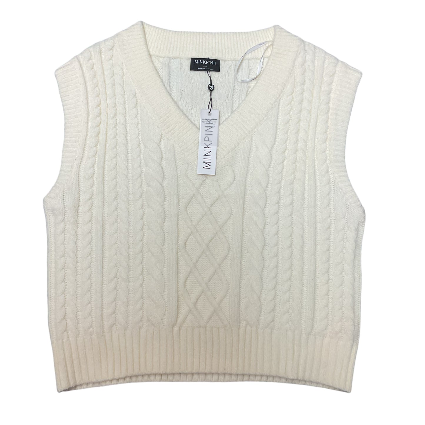 Sweater Ss By Minkpink In Cream, Size:Xs