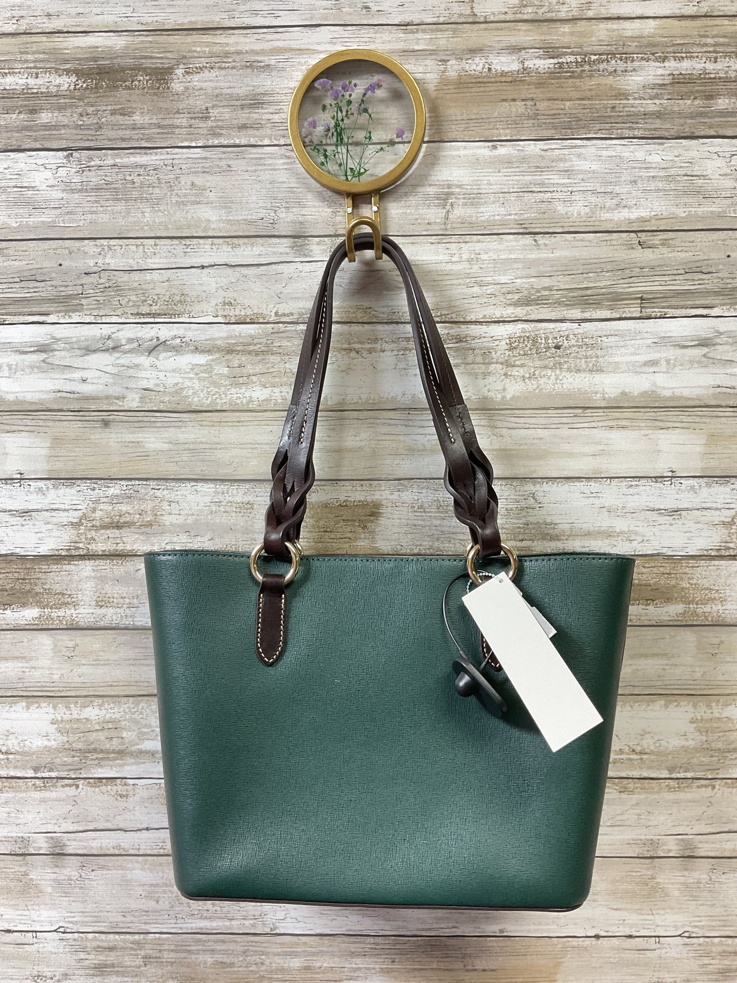 Handbag Designer By Dooney And Bourke In Green, Size:Medium