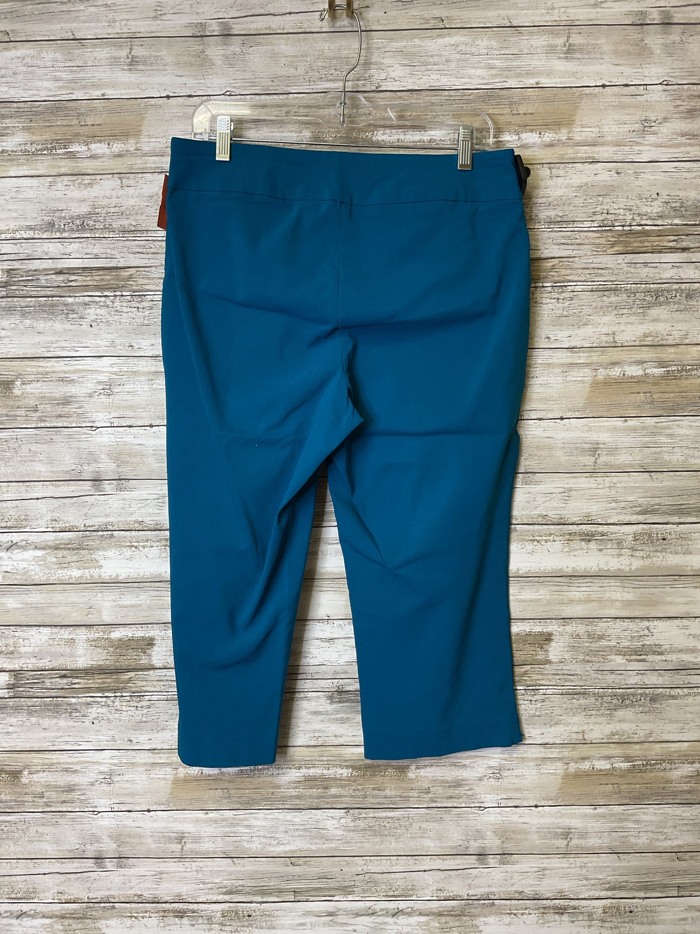 Capris By Dana Buchman In Teal, Size:M