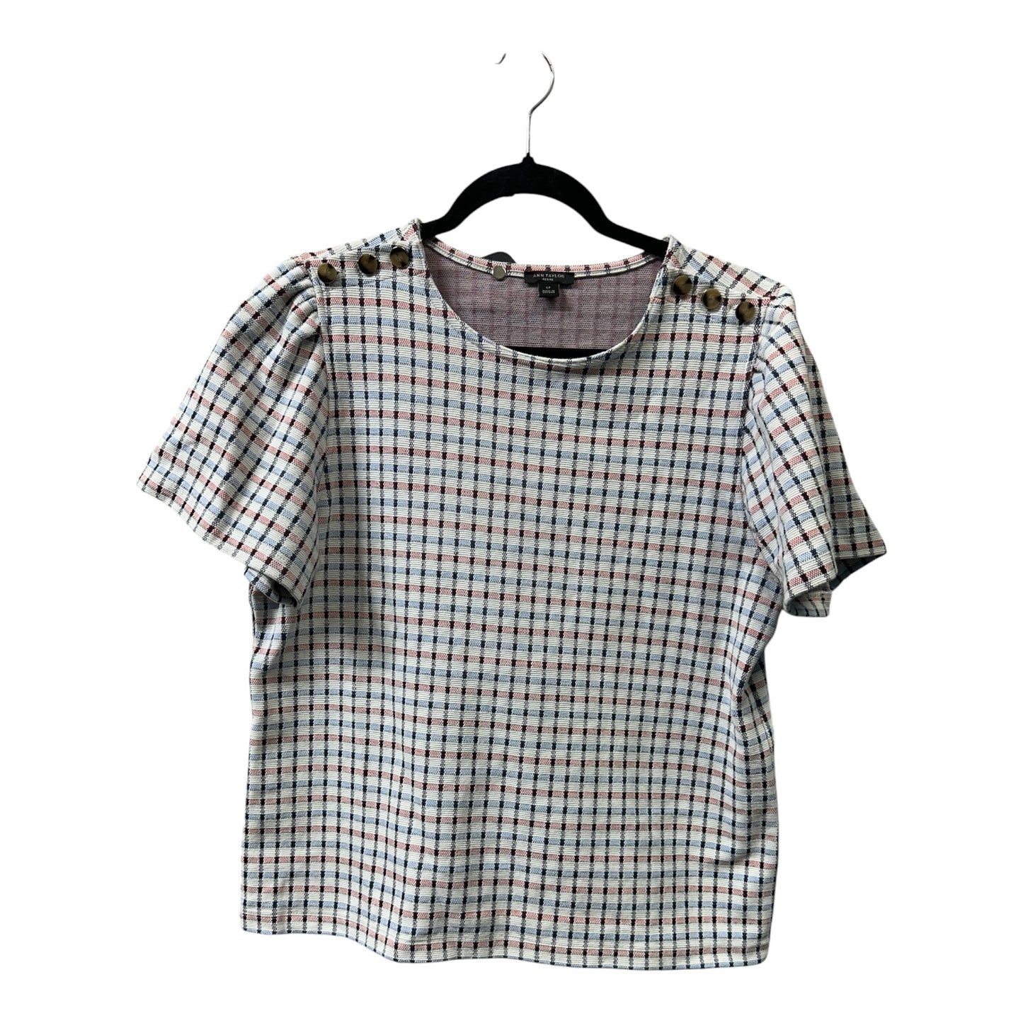 Top Ss By Ann Taylor In Blue Red & White, Size:Lp