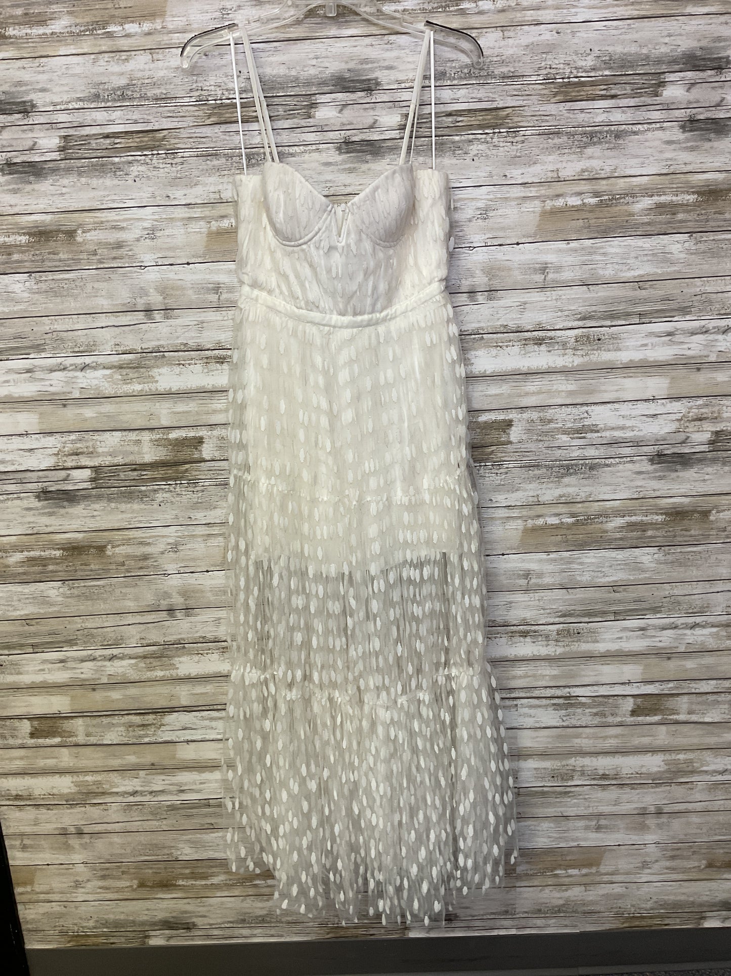 Dress Party Long By Cma In Gold & White, Size:8