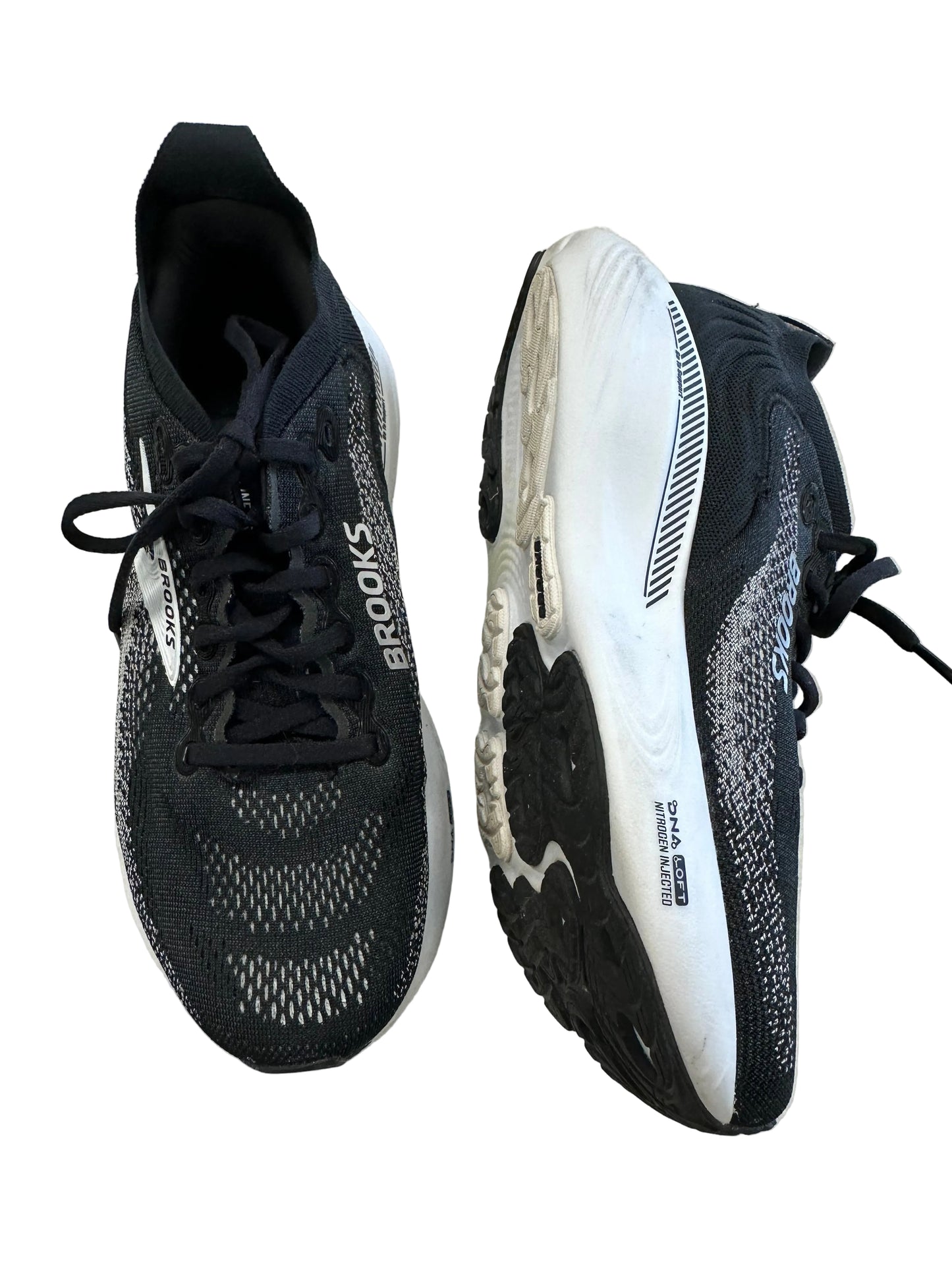 Shoes Athletic By Brooks In Black & White, Size:8