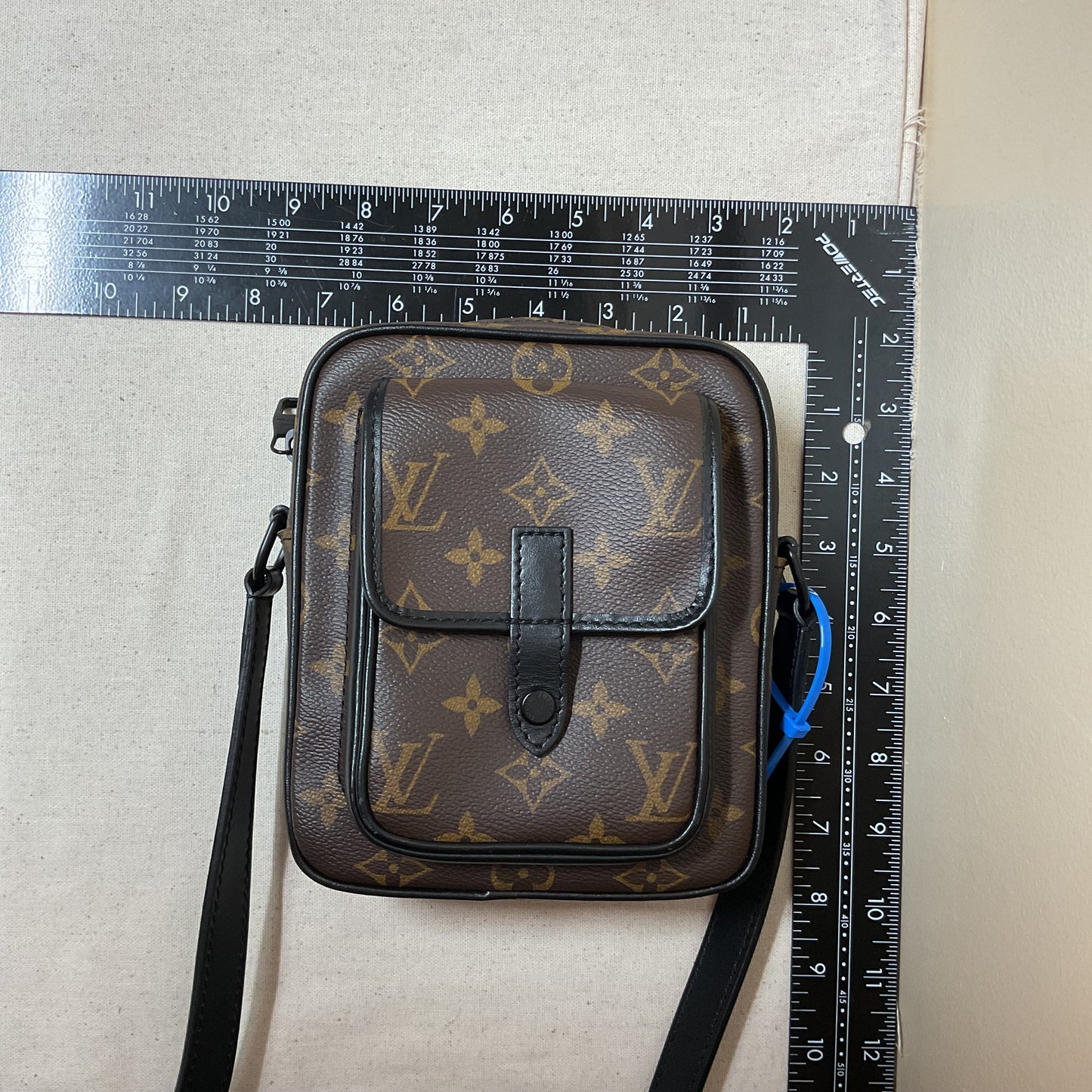 Crossbody Luxury Designer By Louis Vuitton In Black & Brown, Size:Small