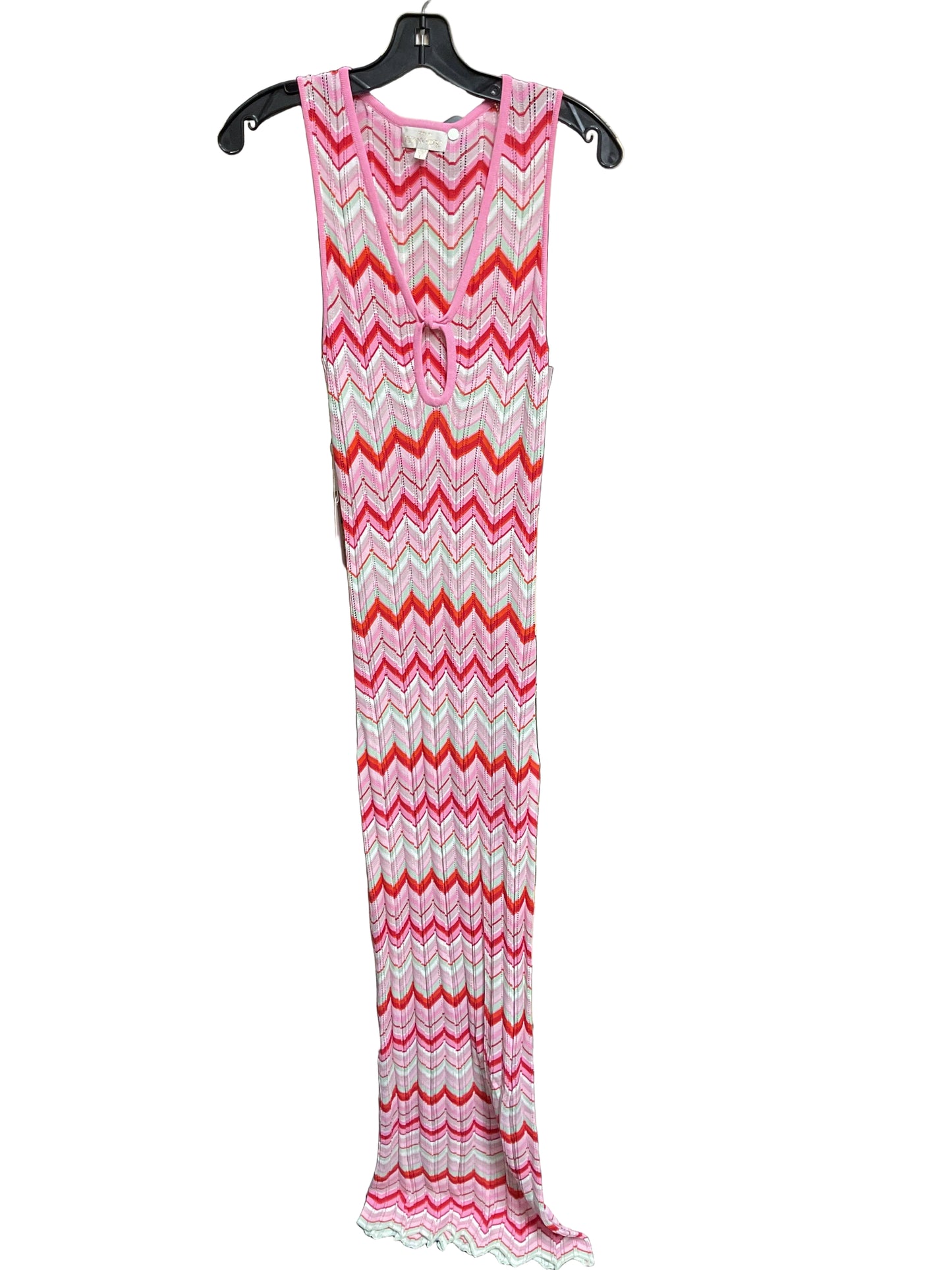 Dress Casual Maxi By Cmb In Pink & Red, Size:L