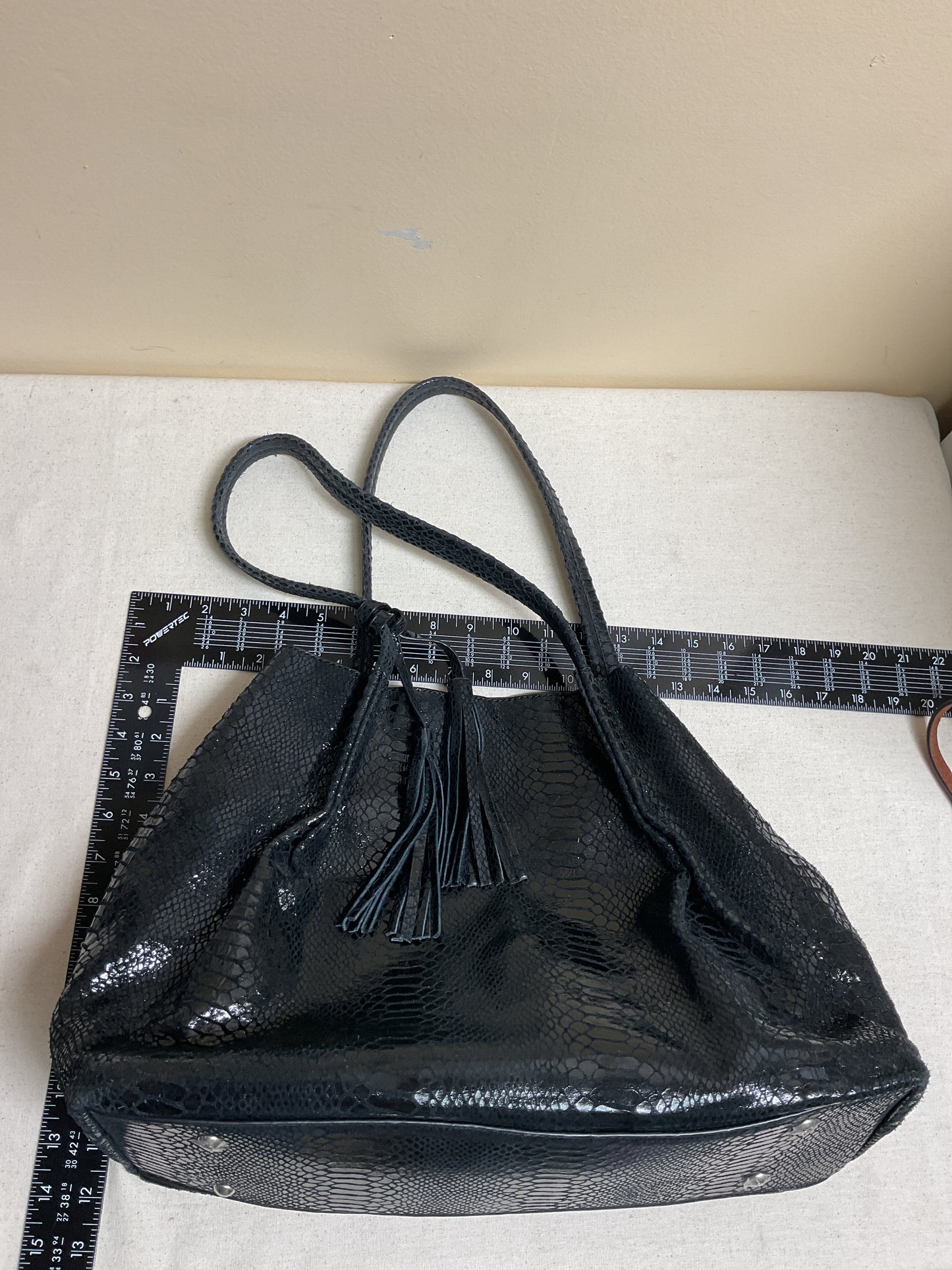 Handbag By Cmc In Snakeskin Print, Size:Large
