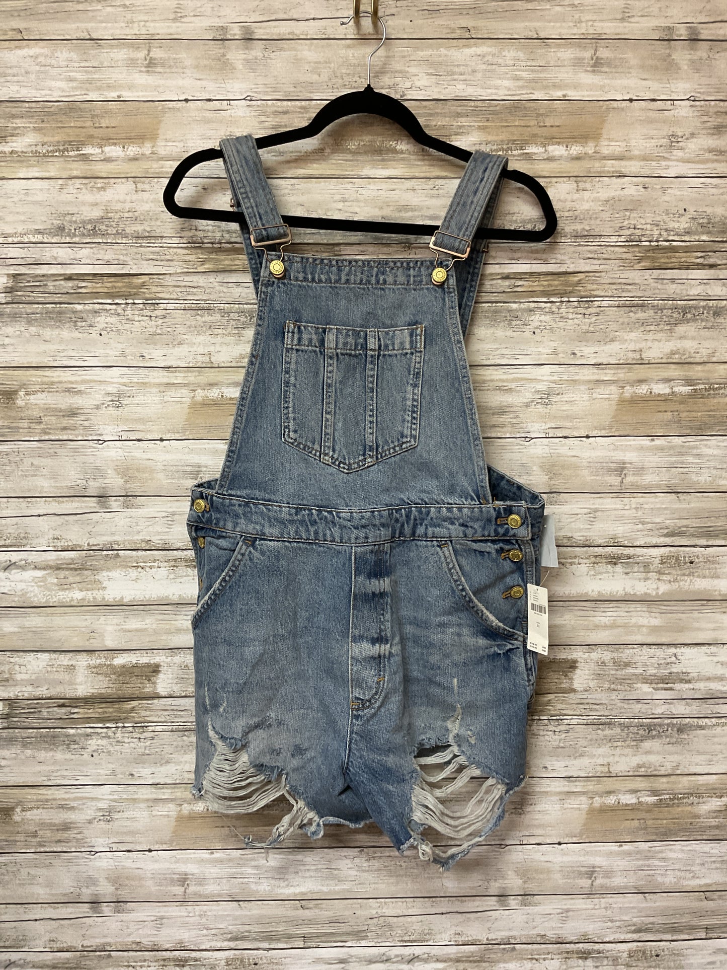Shortalls By Pilcro In Blue Denim, Size:12