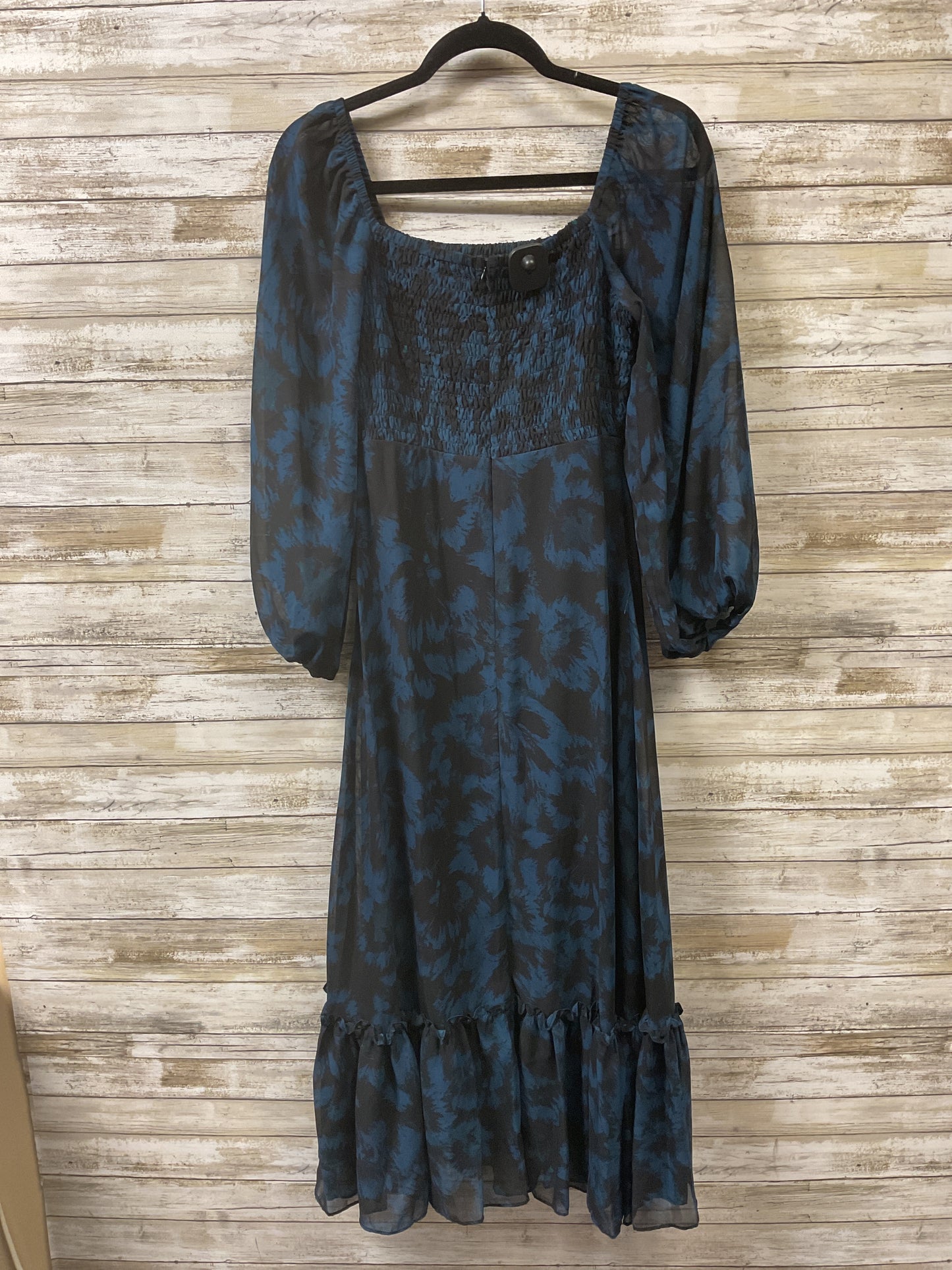 Dress Casual Maxi By Just Taylor In Black & Blue, Size:Xs