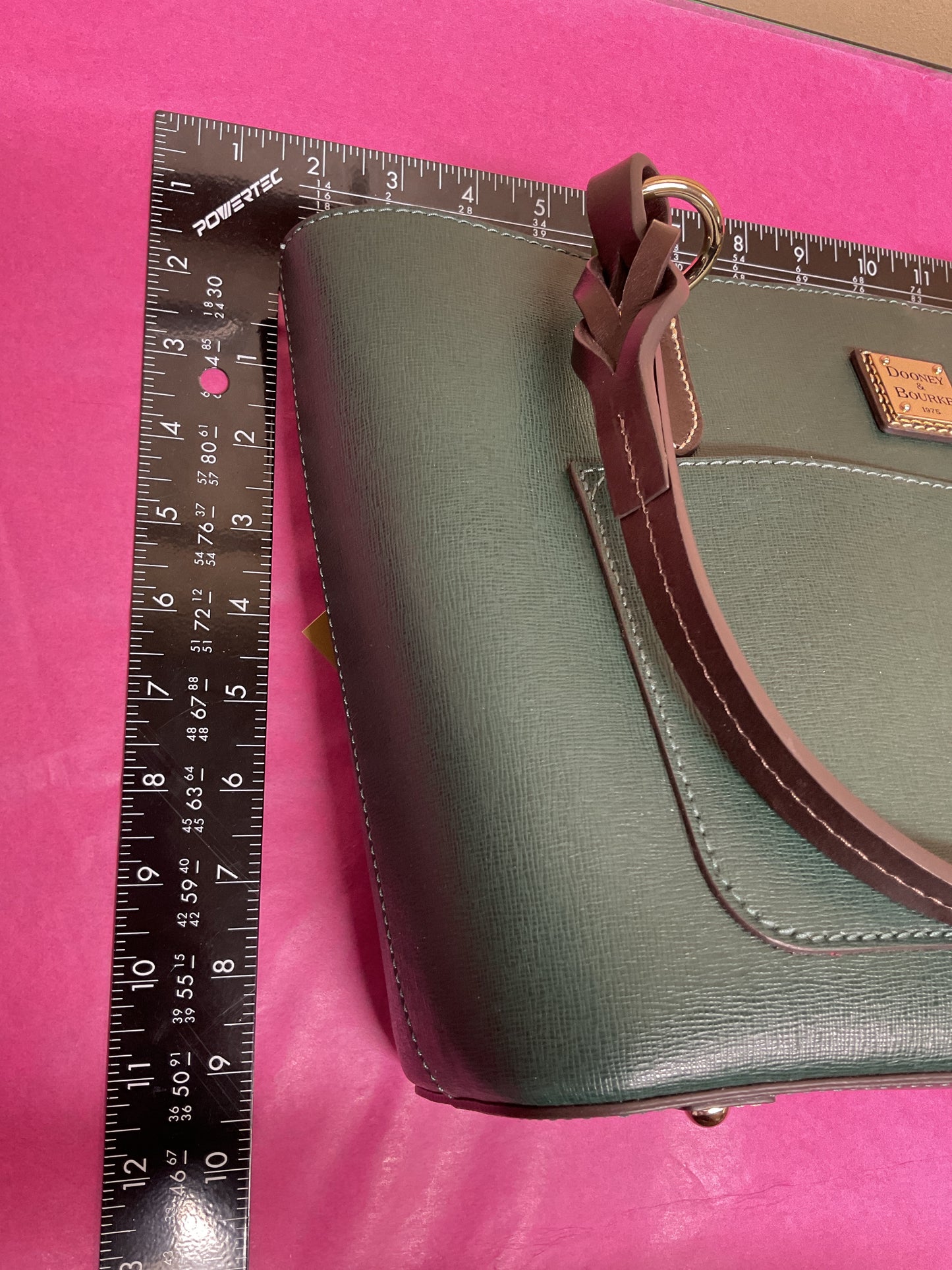 Handbag Designer By Dooney And Bourke In Green, Size:Medium