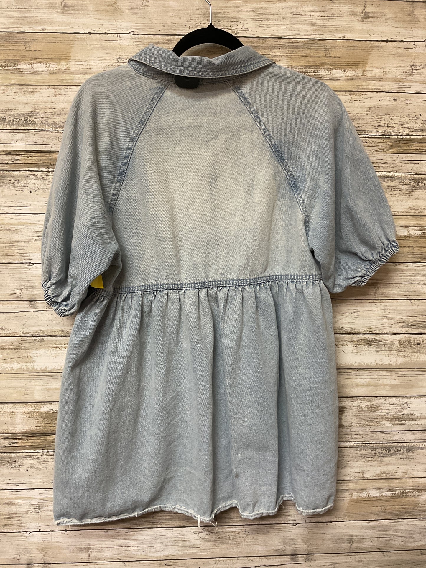 Dress Casual Short By Vestique In Blue Denim, Size:S