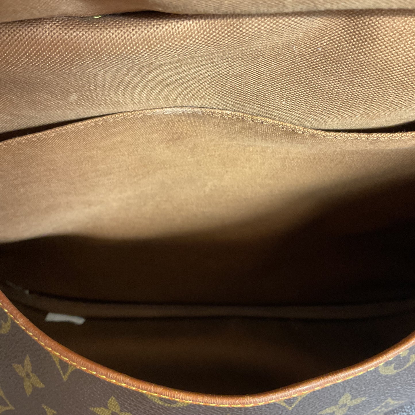 Handbag Luxury Designer By Louis Vuitton In Brown, Size:Large