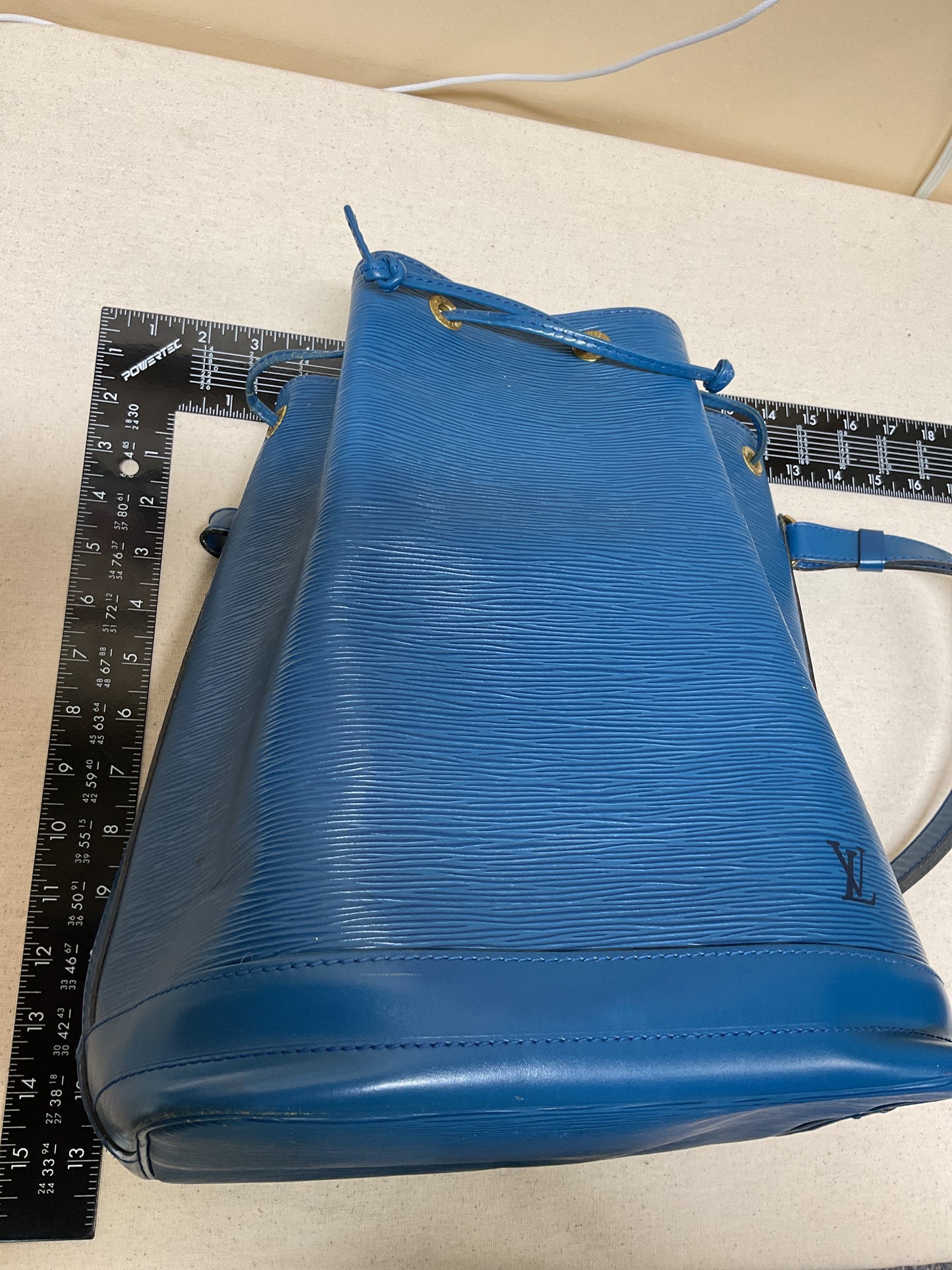 Handbag Luxury Designer By Louis Vuitton In Blue, Size:Large