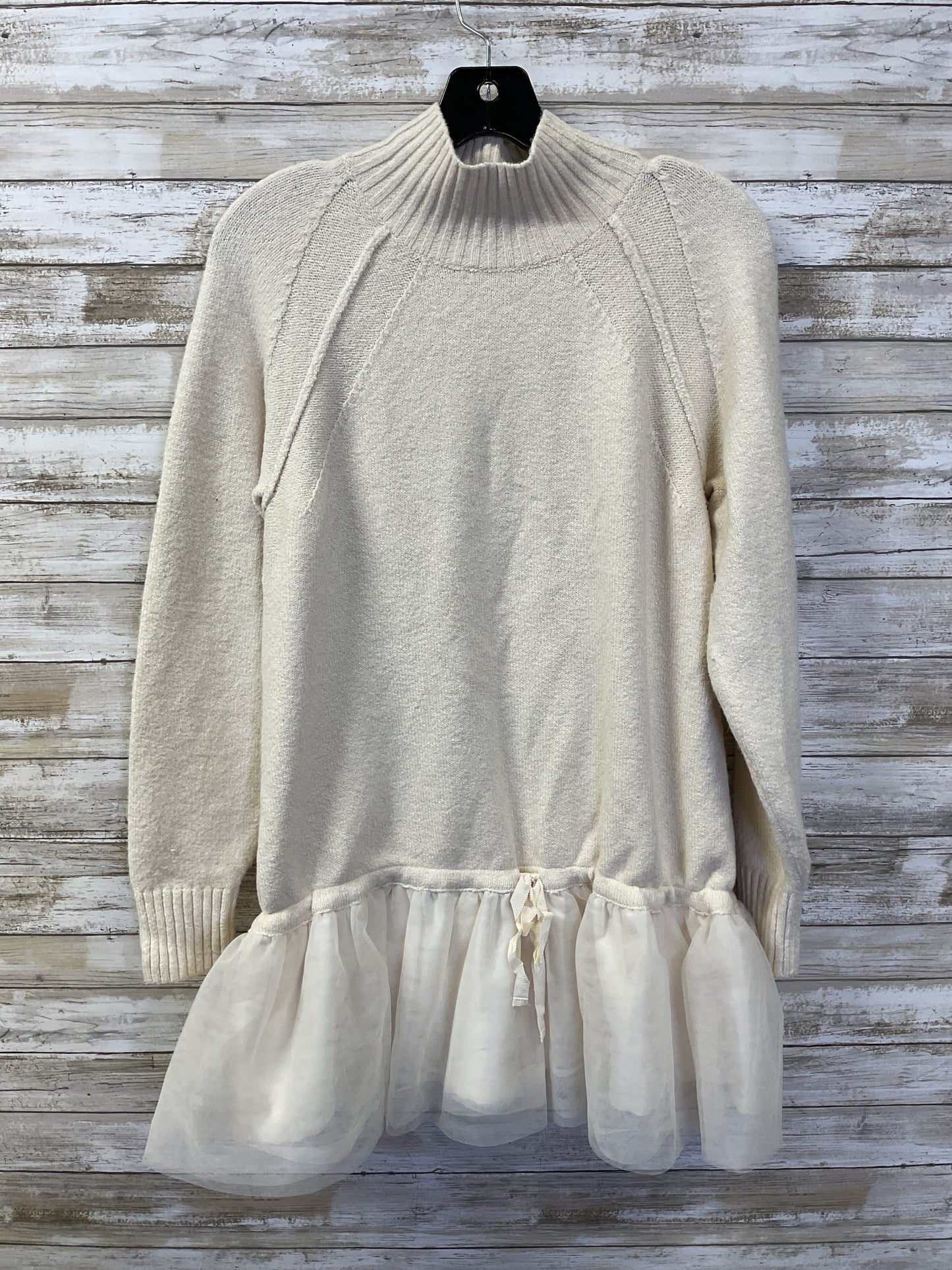 Sweater By Anthropologie In Cream, Size:Xxs