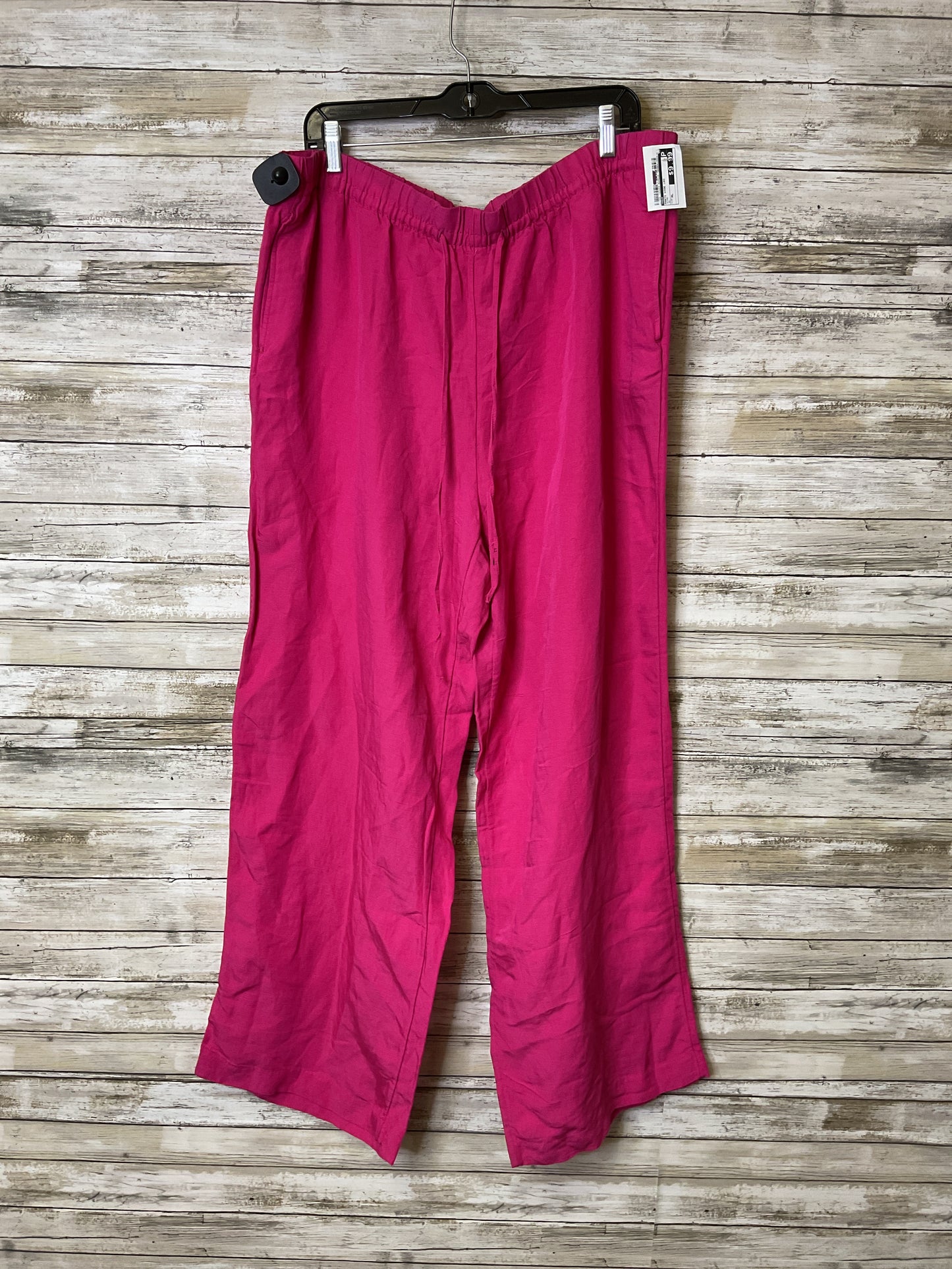 Pants Wide Leg By H&M In Pink, Size:Xl