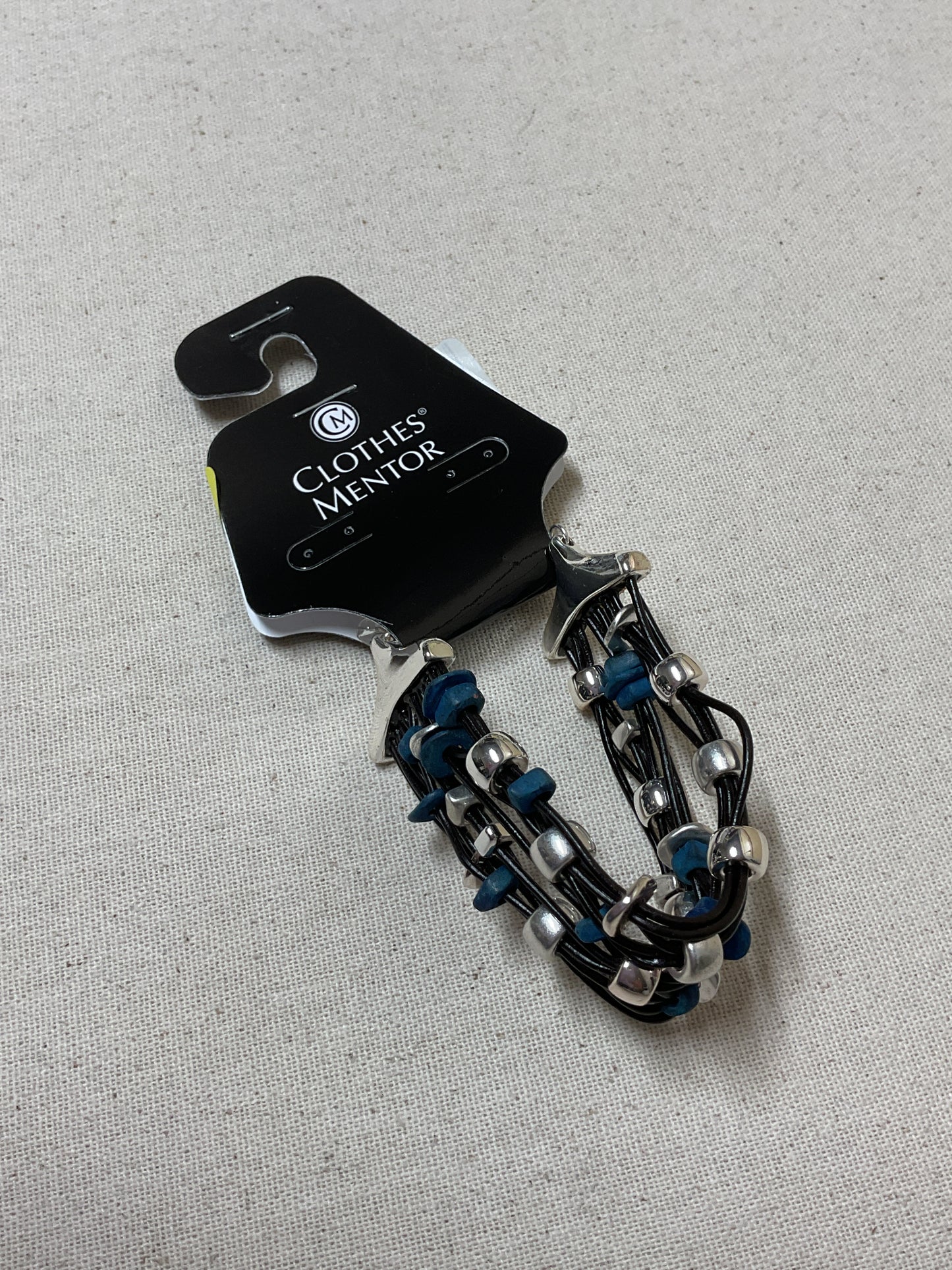 Bracelet Beaded By Cmb In Blue & Silver