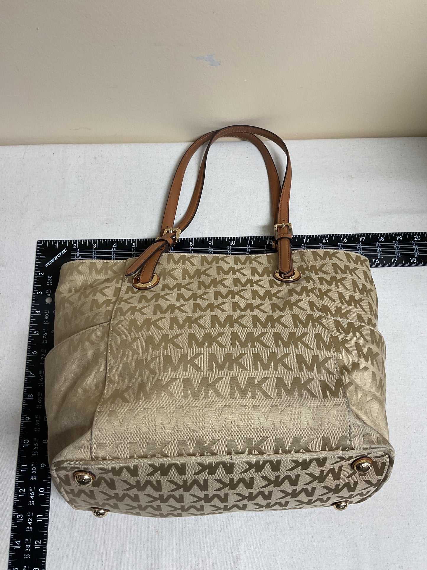 Handbag Designer By Michael Kors In Brown, Size:Large