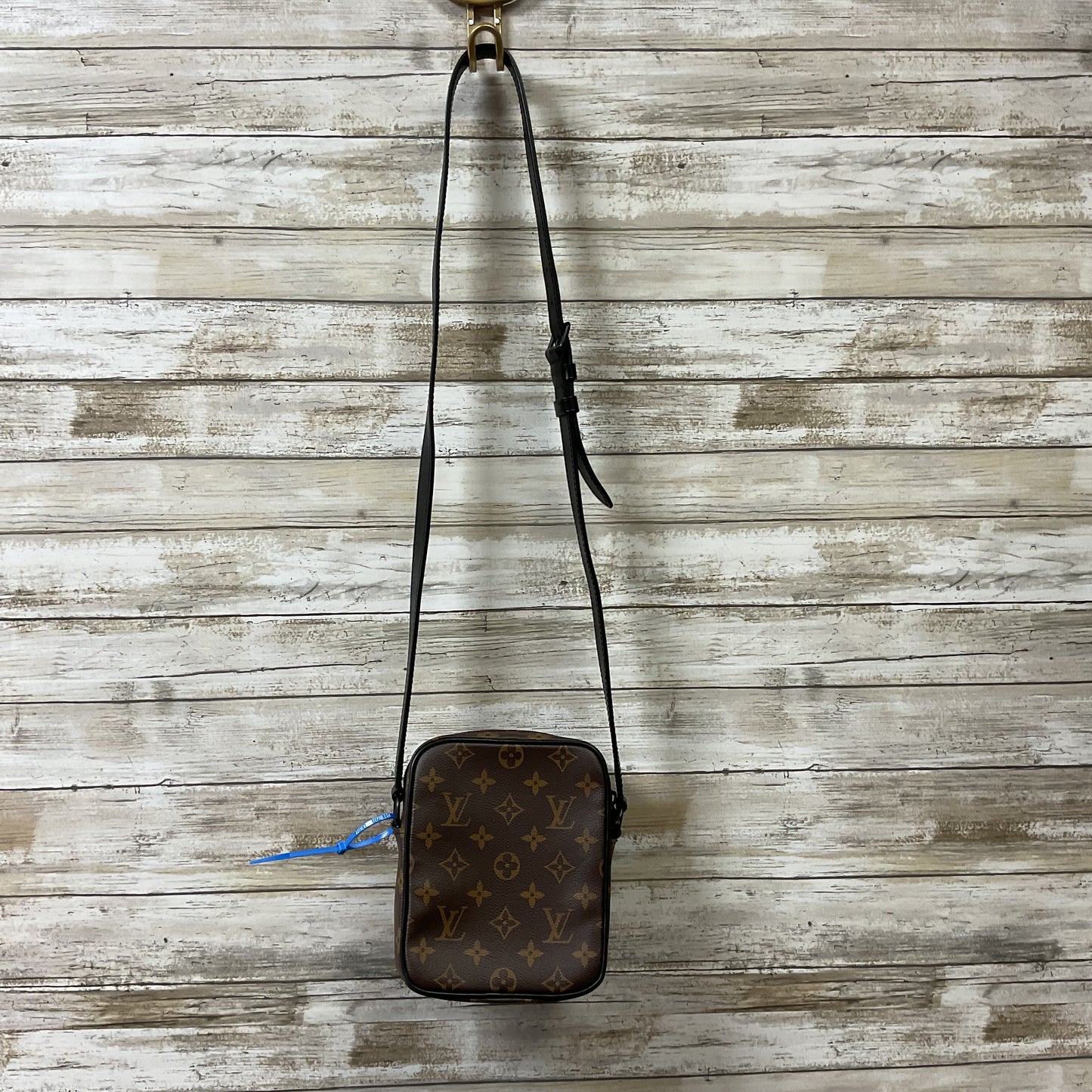 Crossbody Luxury Designer By Louis Vuitton In Black & Brown, Size:Small