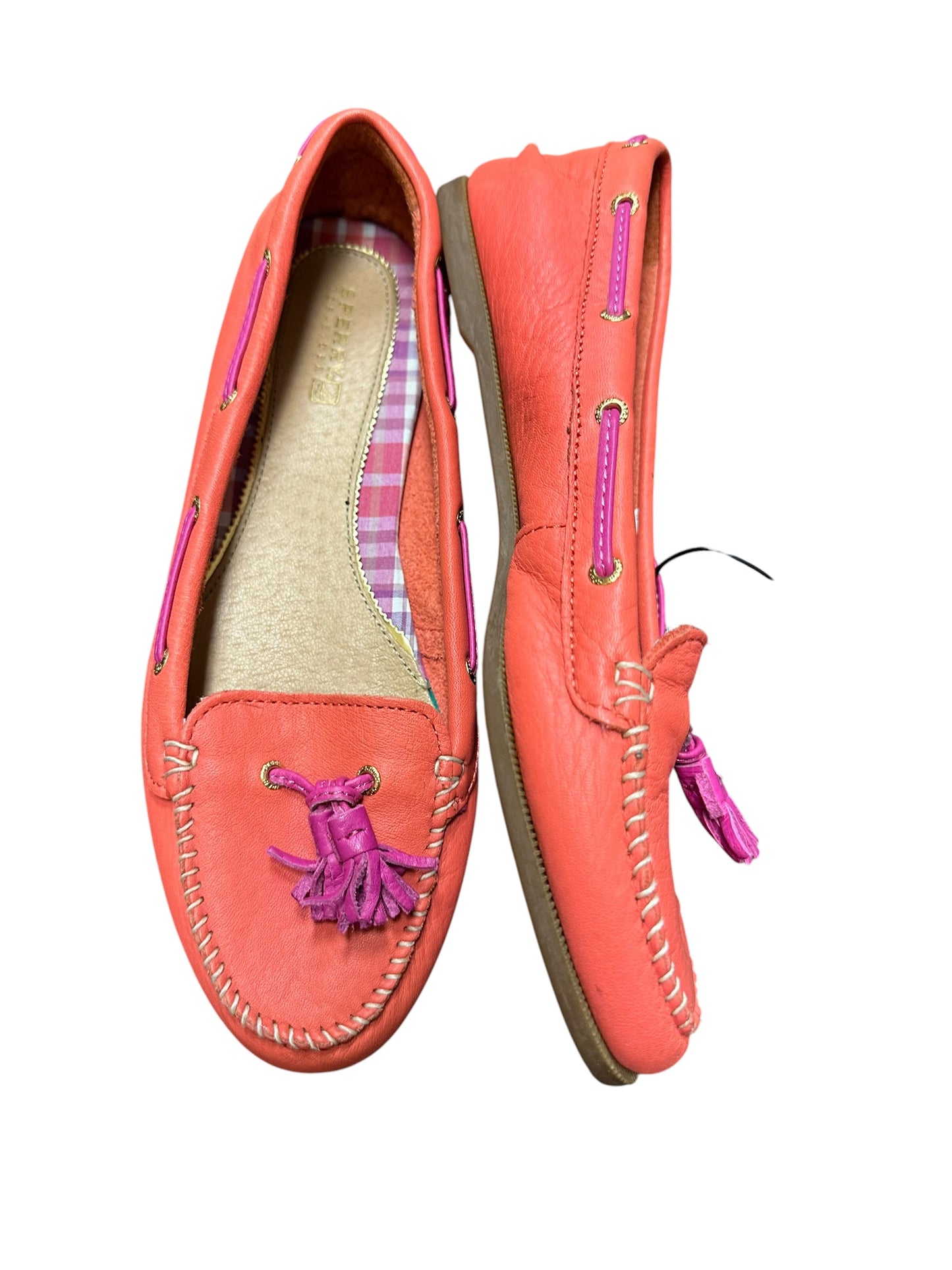 Shoes Flats By Sperry In Coral, Size:9