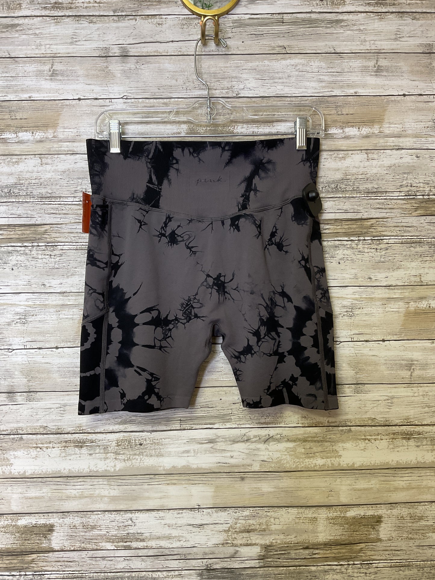 Athletic Shorts By Pink In Grey, Size:L