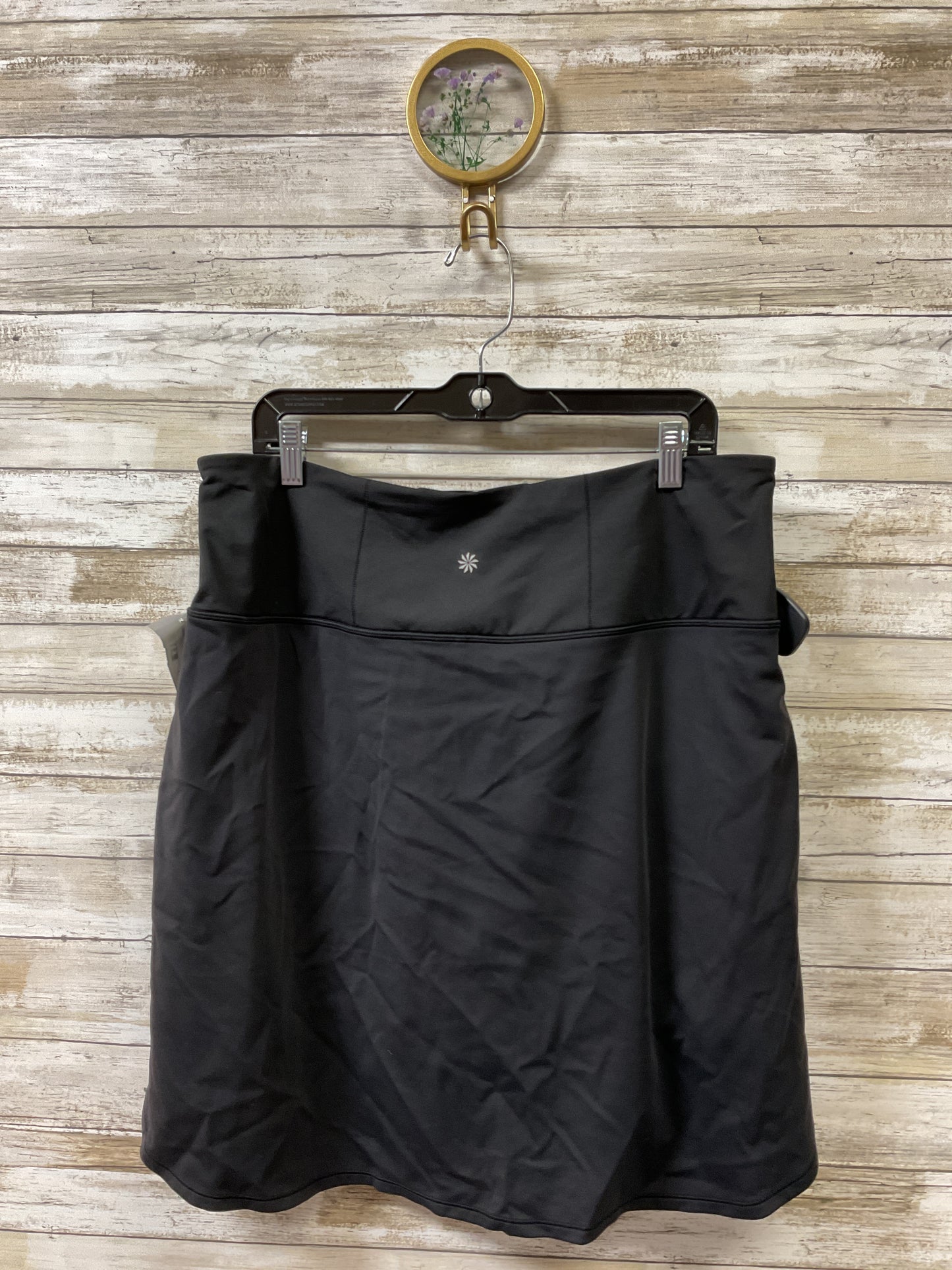 Athletic Skort By Athleta In Black, Size:1X