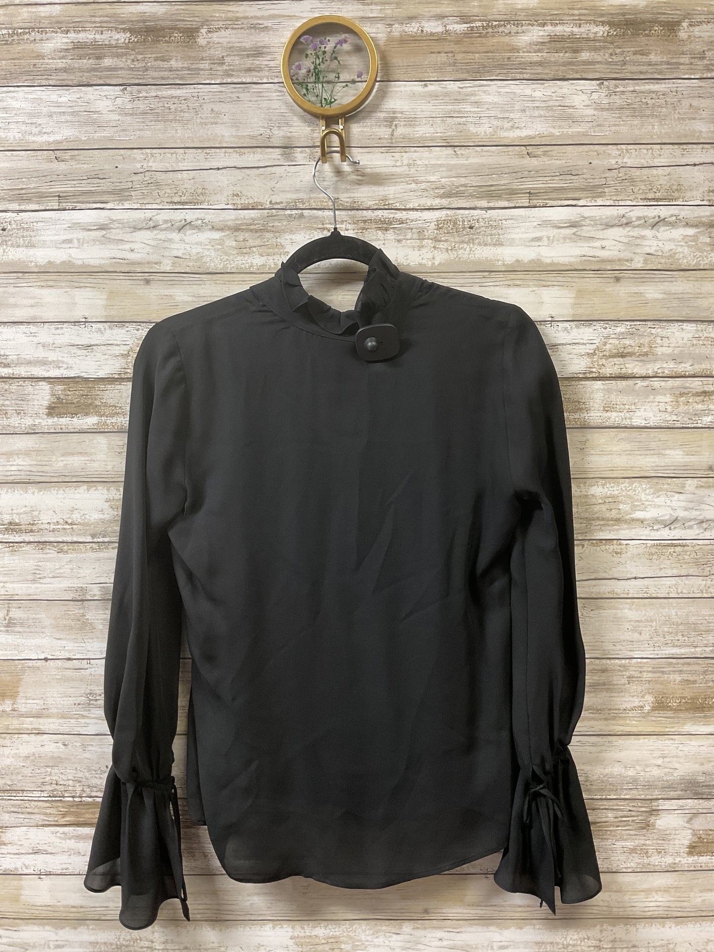 Blouse Ls By Nili Lotan In Black, Size:Xs