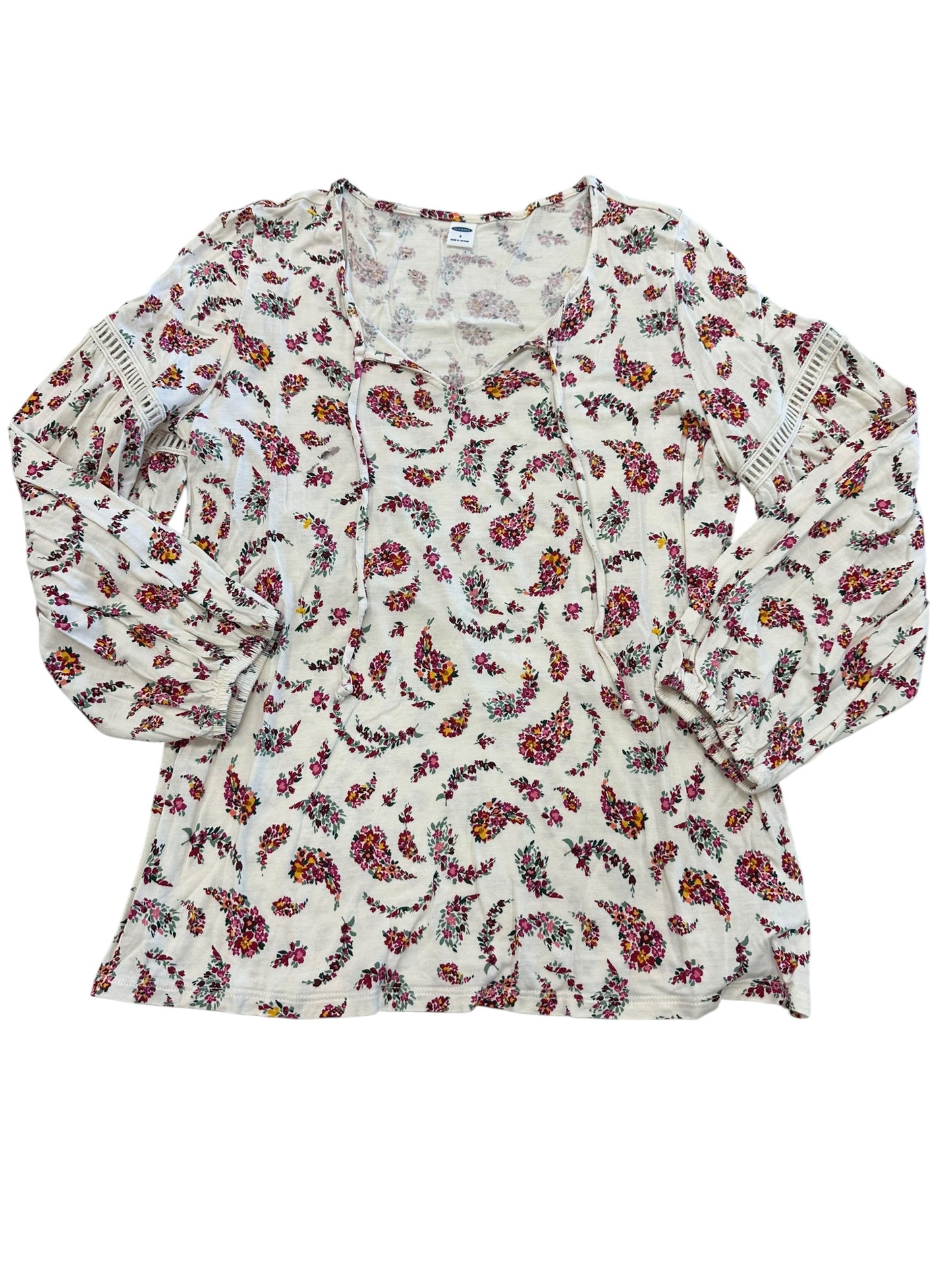 Blouse Ls By Old Navy In Floral Print, Size:S