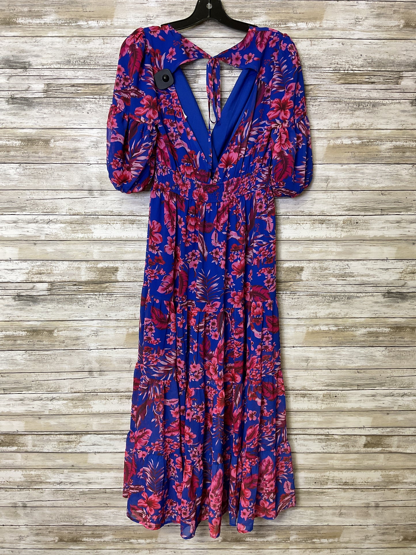 Dress Casual Maxi By Vestique In Blue & Pink, Size:S