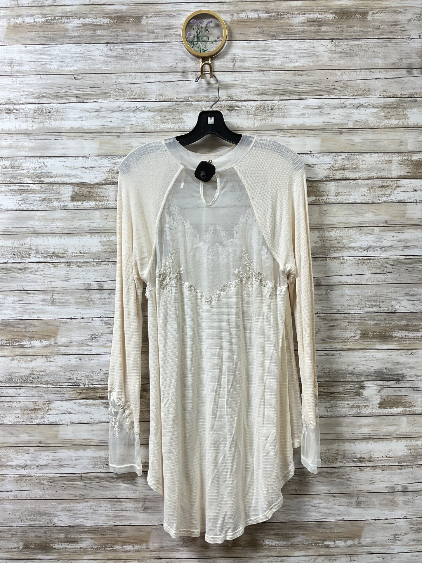 Tunic Ls By Free People In Cream, Size:L