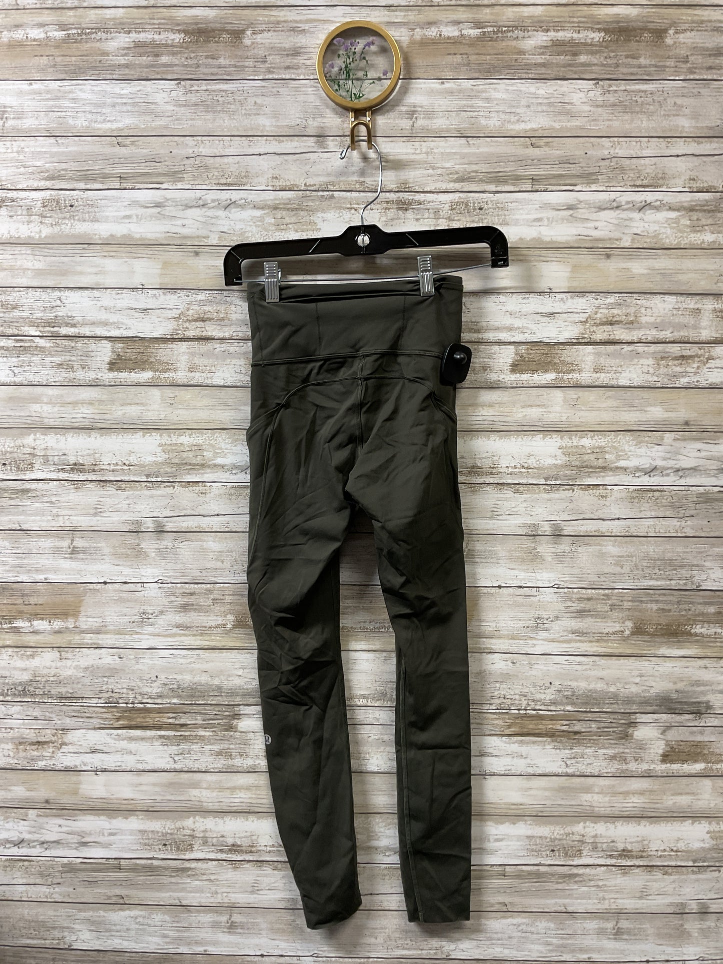 Athletic Leggings By Lululemon In Green, Size:2