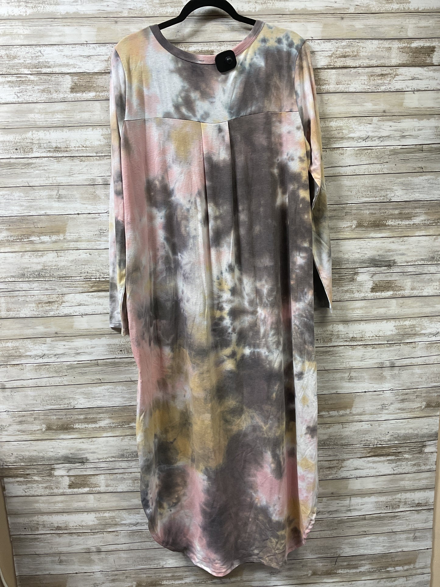Dress Casual Maxi By Cme In Tie Dye Print, Size:2X