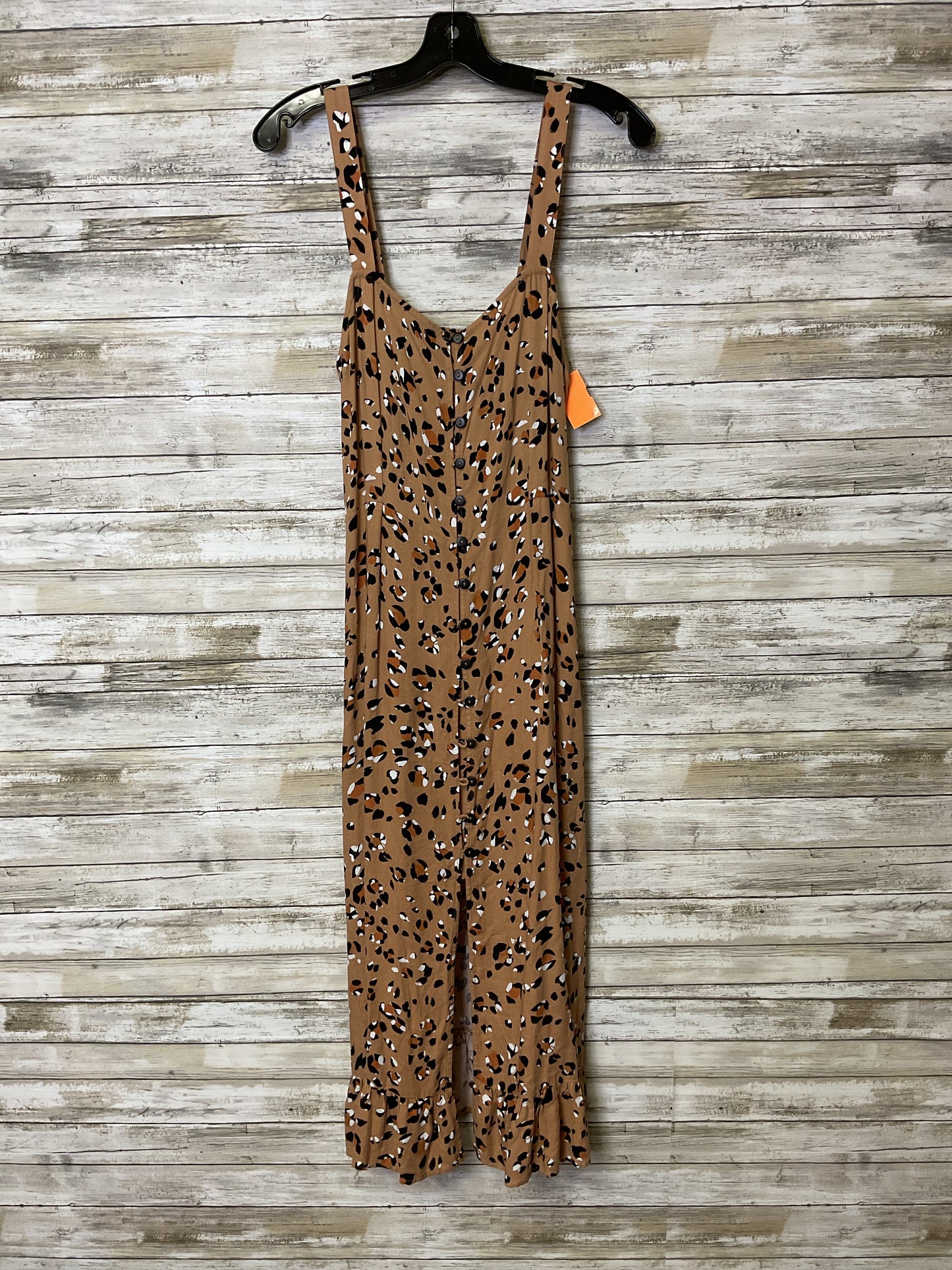 Dress Casual Midi By Clothes Mentor In Animal Print, Size:L