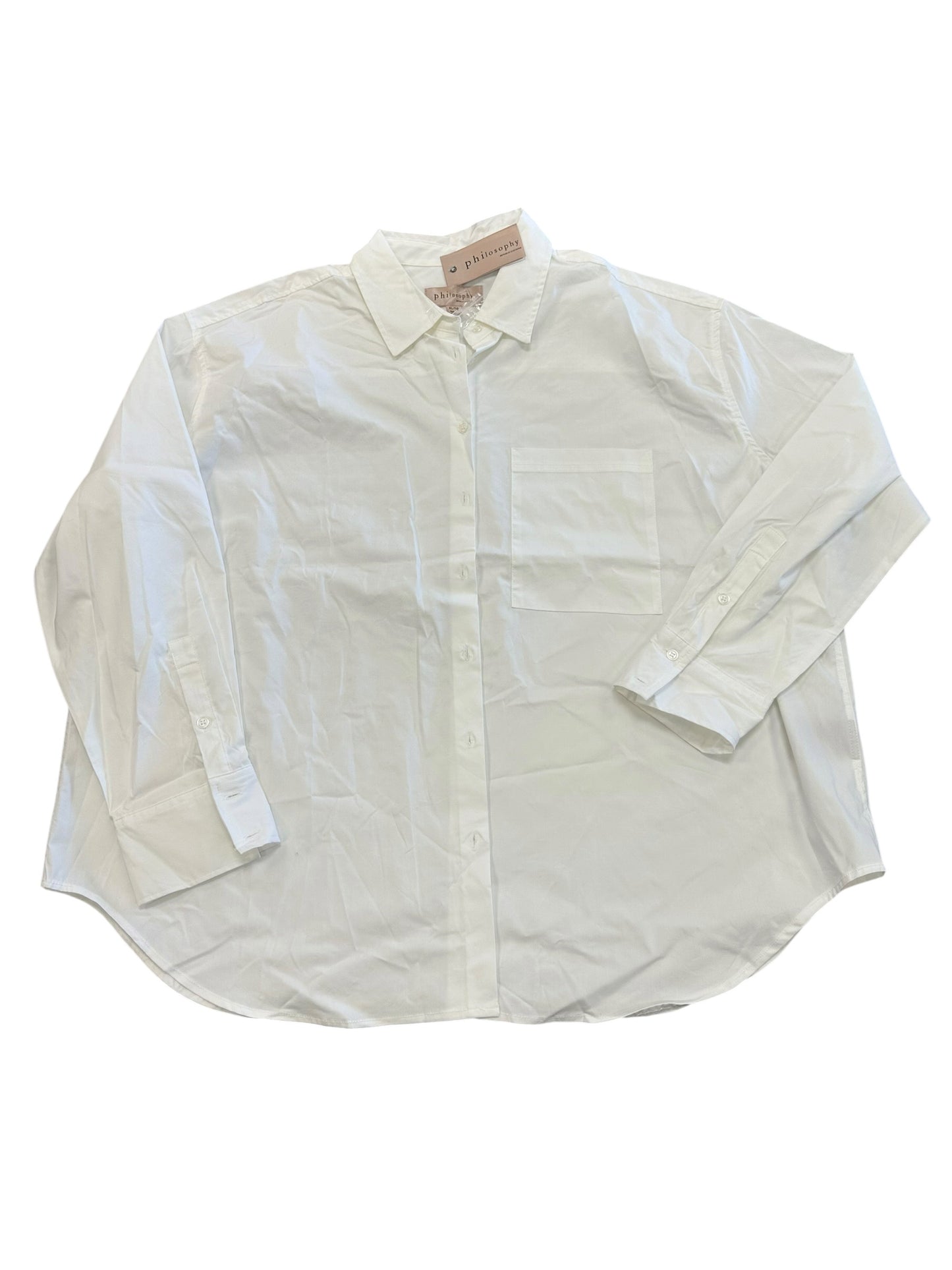 Top Ls By Philosophy In White, Size:Xl