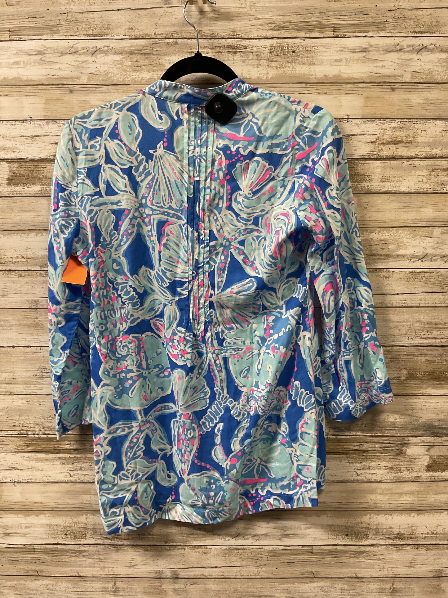 Tunic Designer By Lilly Pulitzer In Blue & Pink, Size:Xs